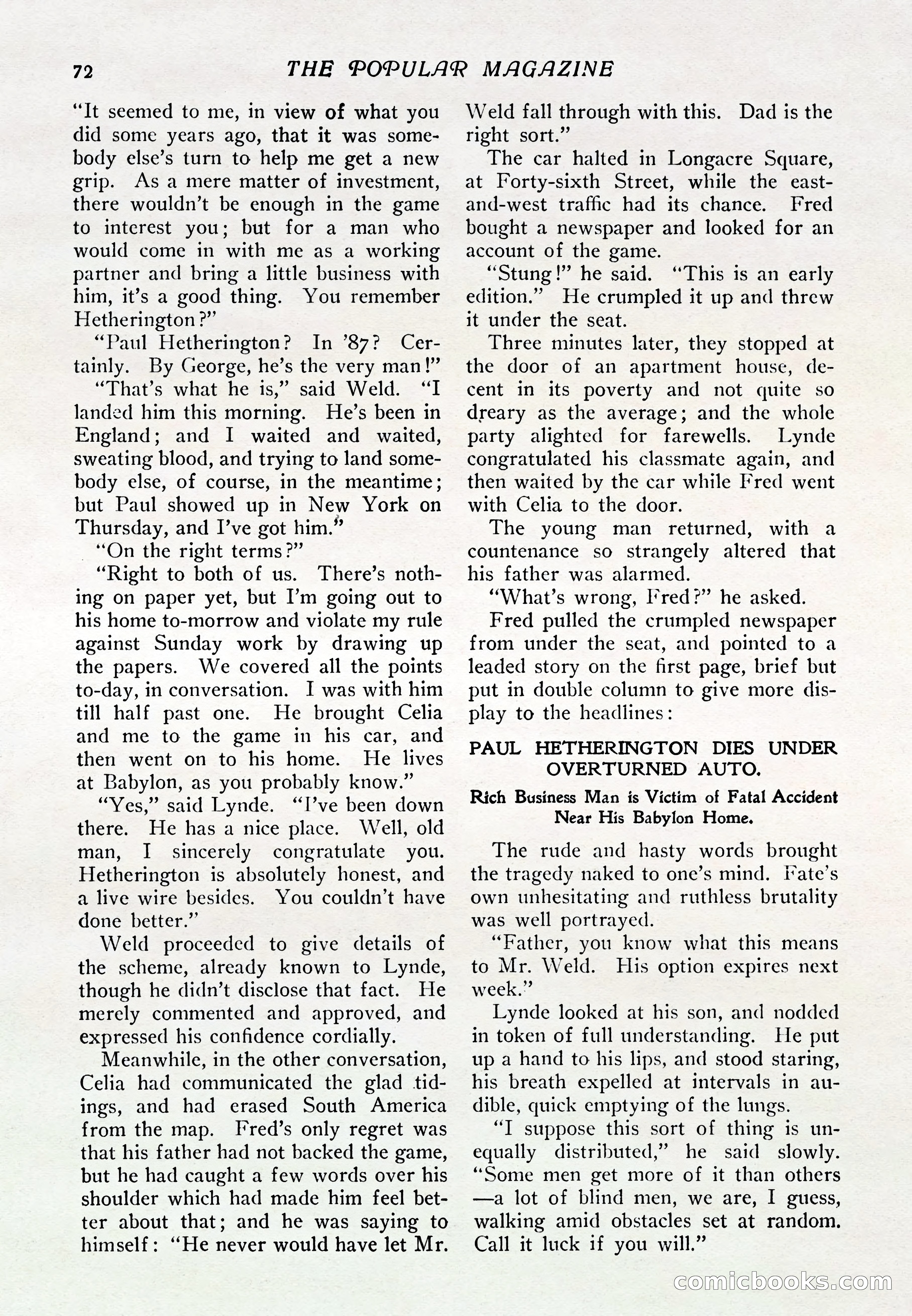 The Popular Magazine, Vol. 37, No. 6 — page 78 of 250