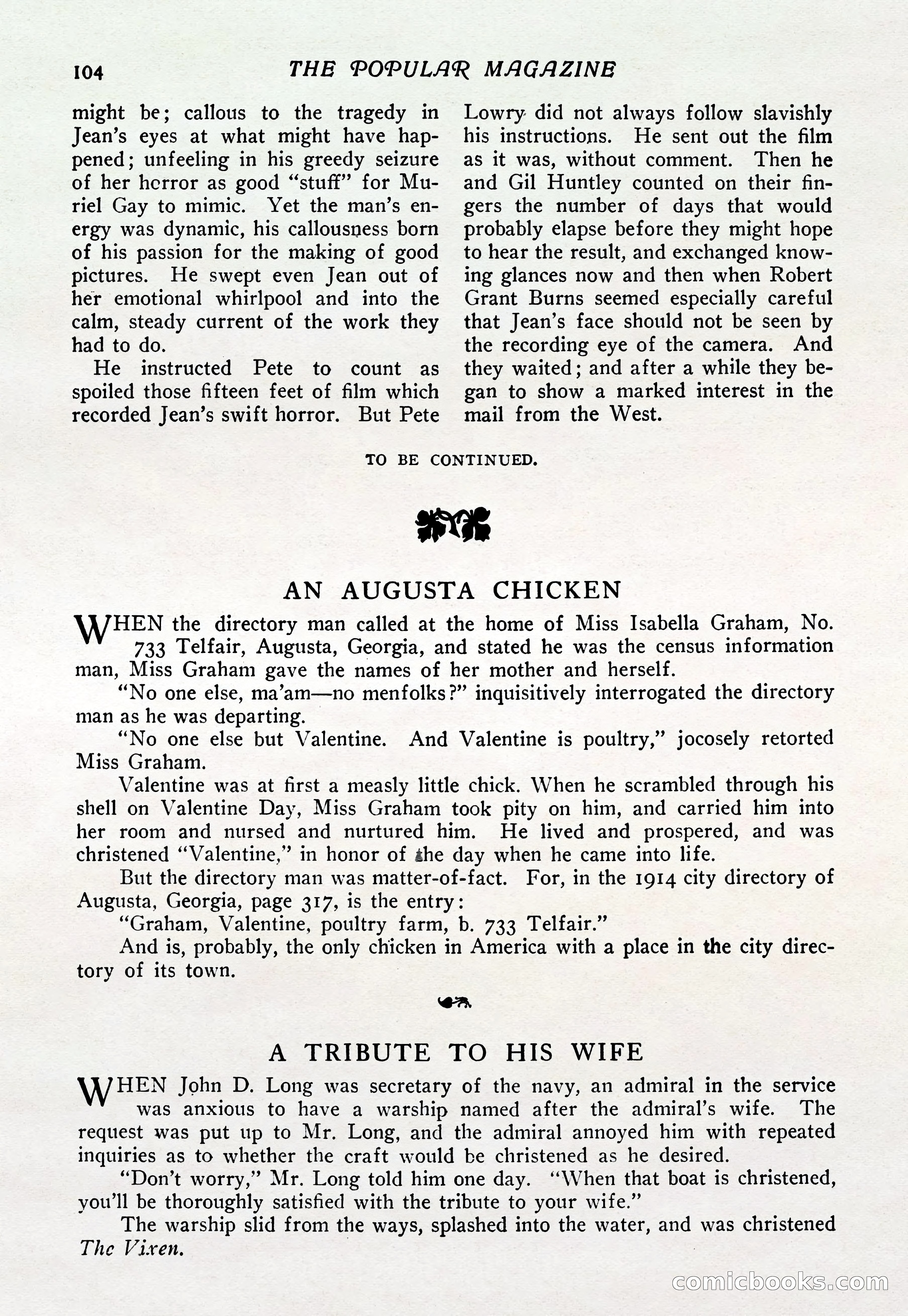 The Popular Magazine, Vol. 37, No. 6 — page 110 of 250