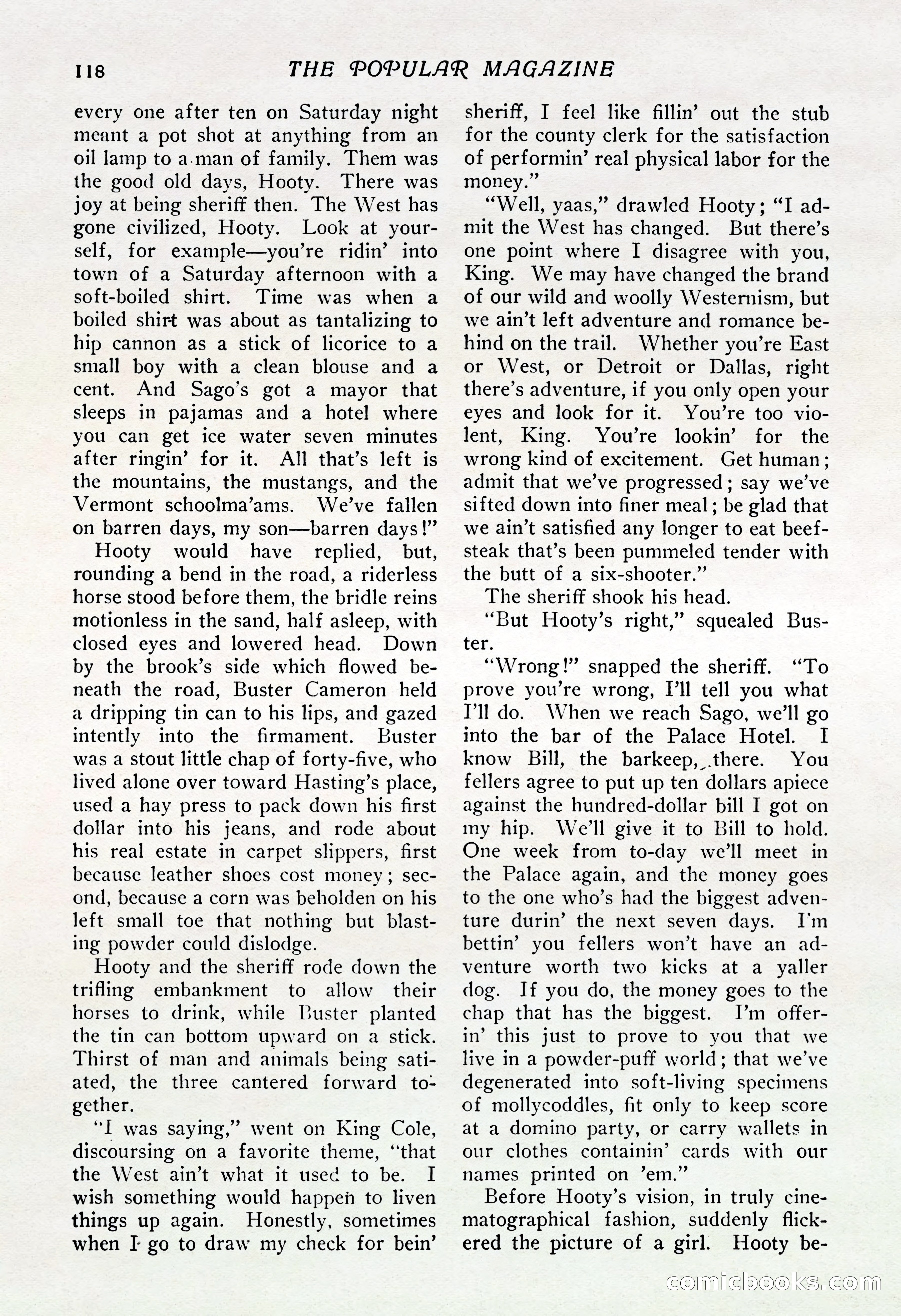 The Popular Magazine, Vol. 37, No. 6 — page 124 of 250