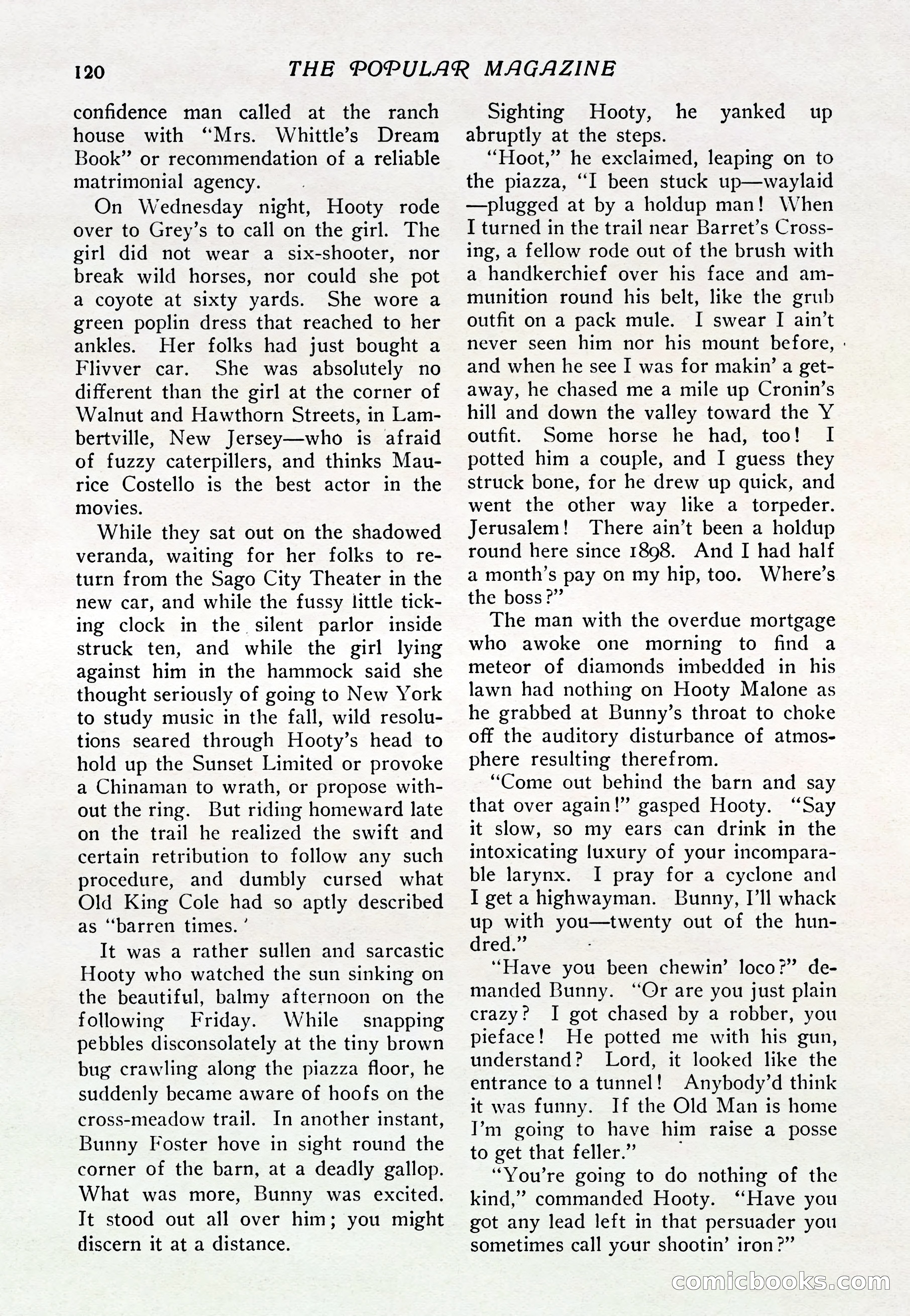 The Popular Magazine, Vol. 37, No. 6 — page 126 of 250