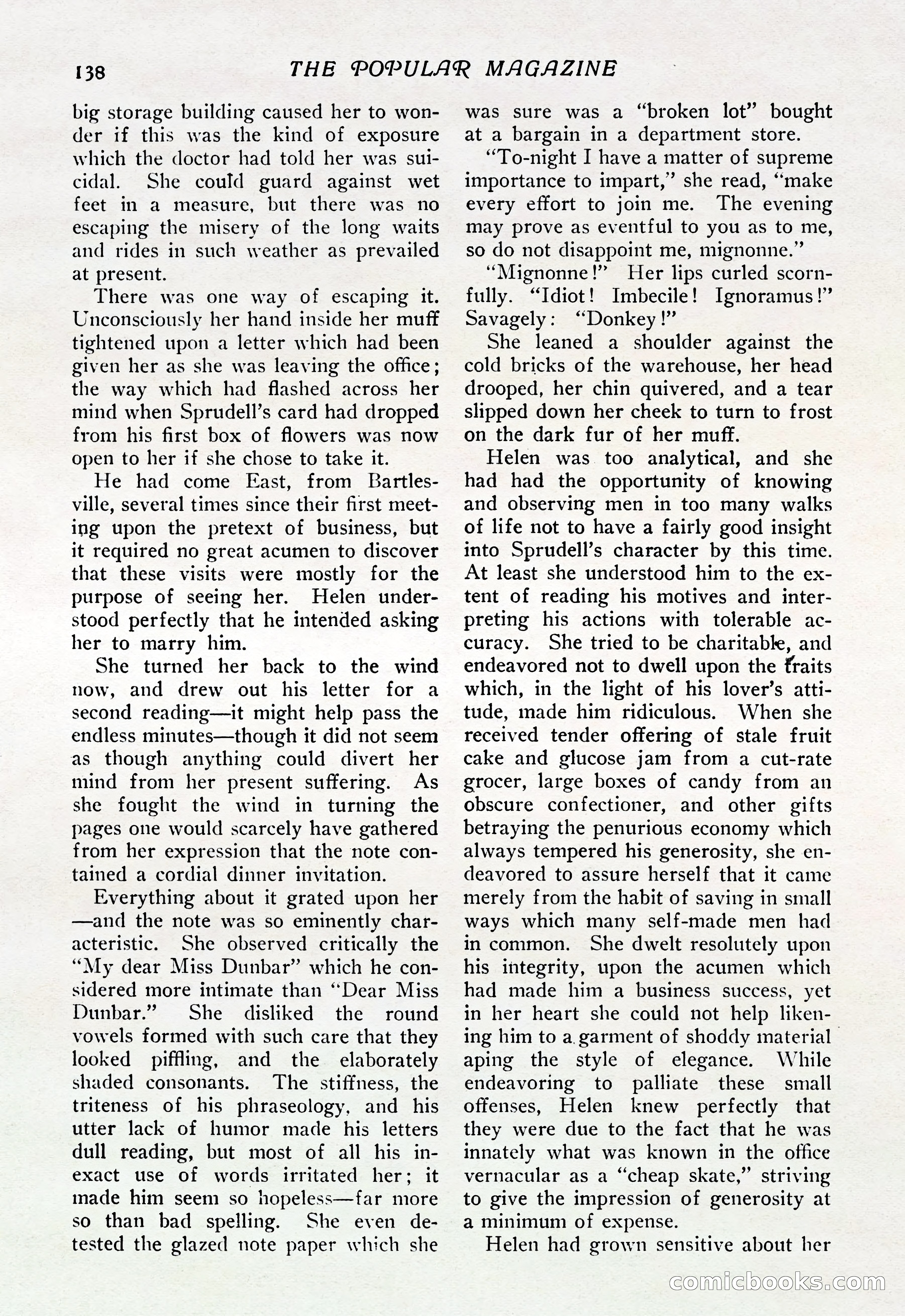 The Popular Magazine, Vol. 37, No. 6 — page 144 of 250