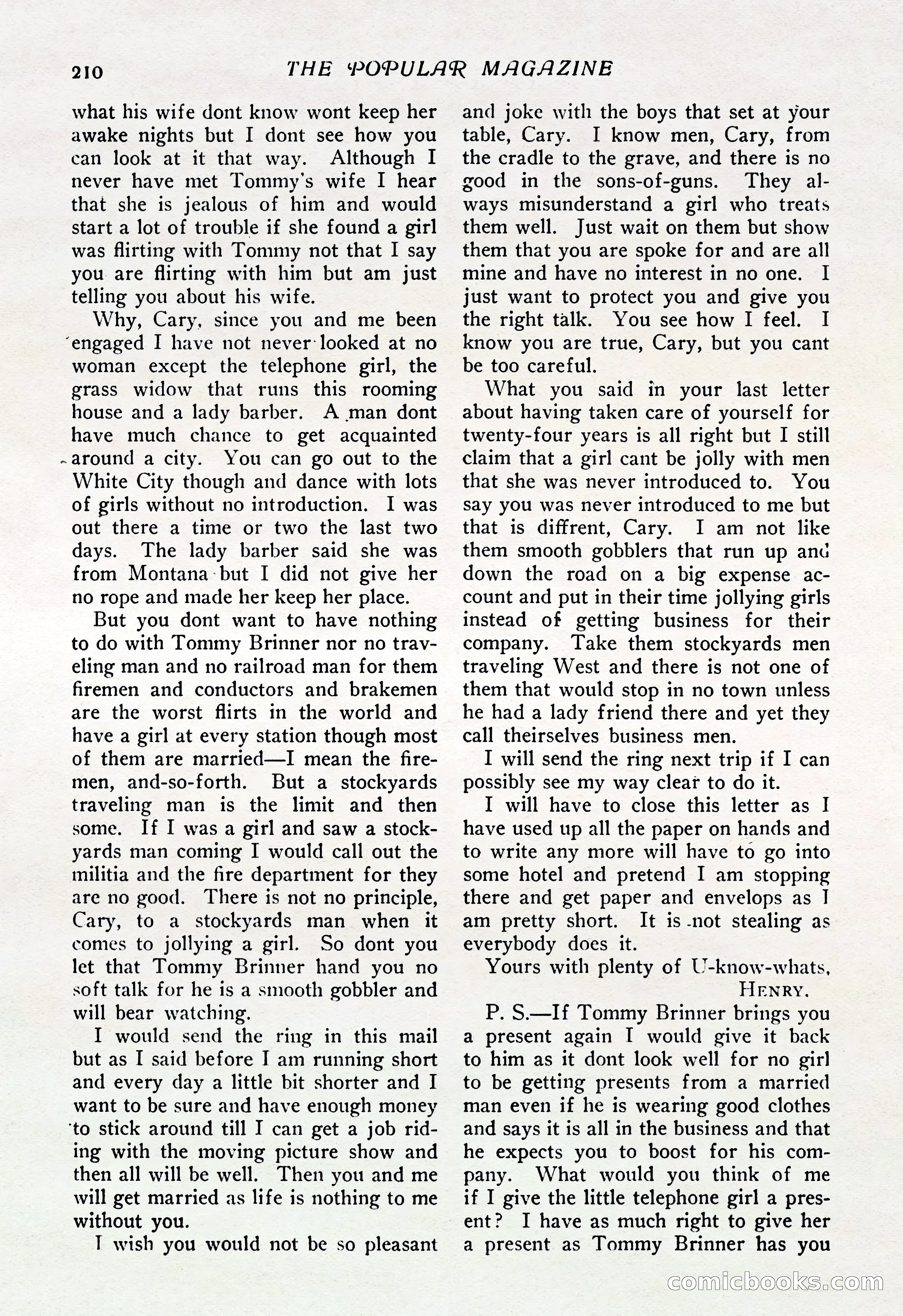 The Popular Magazine, Vol. 37, No. 6 — page 216 of 250