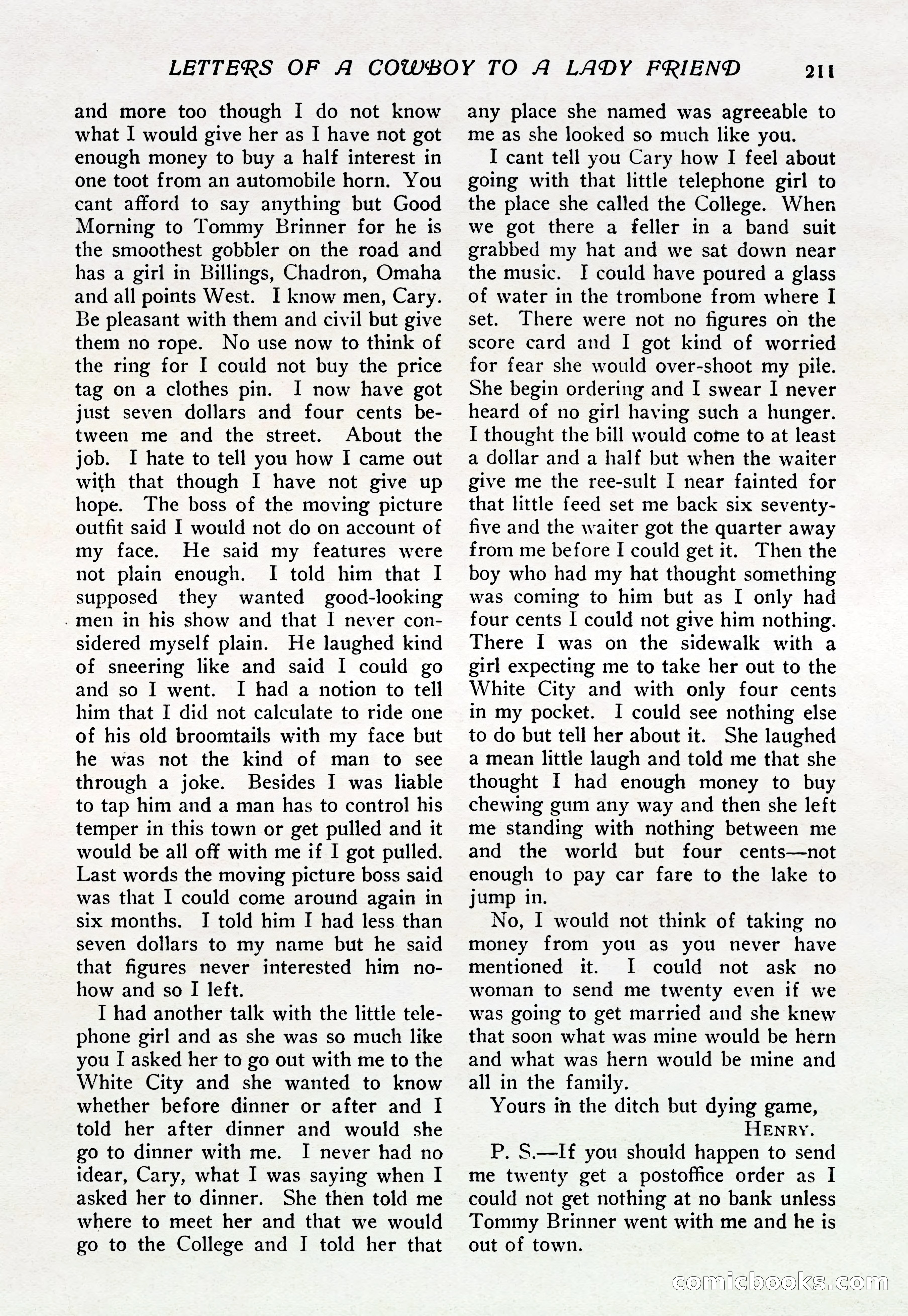 The Popular Magazine, Vol. 37, No. 6 — page 217 of 250
