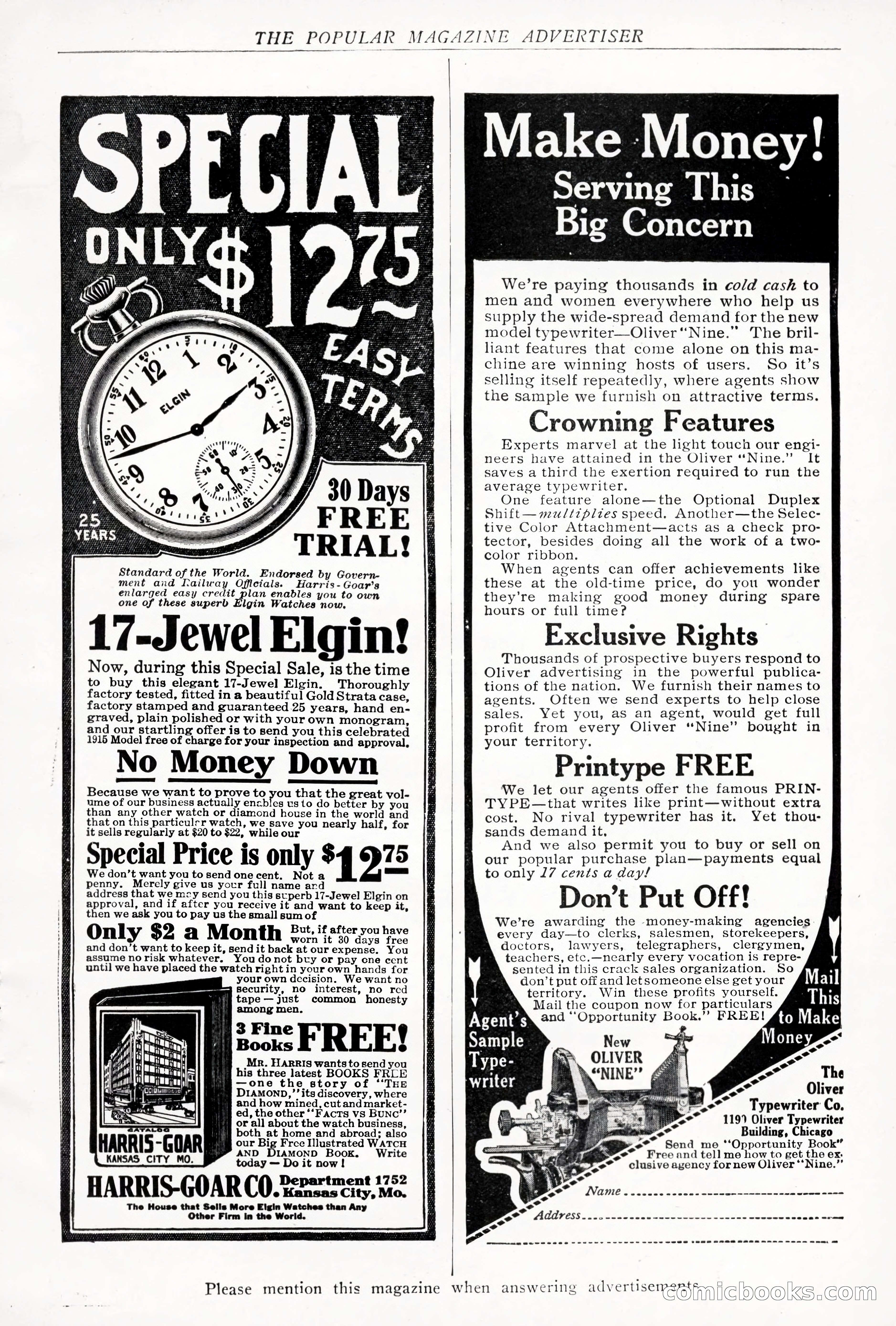 The Popular Magazine, Vol. 37, No. 6 — page 249 of 250