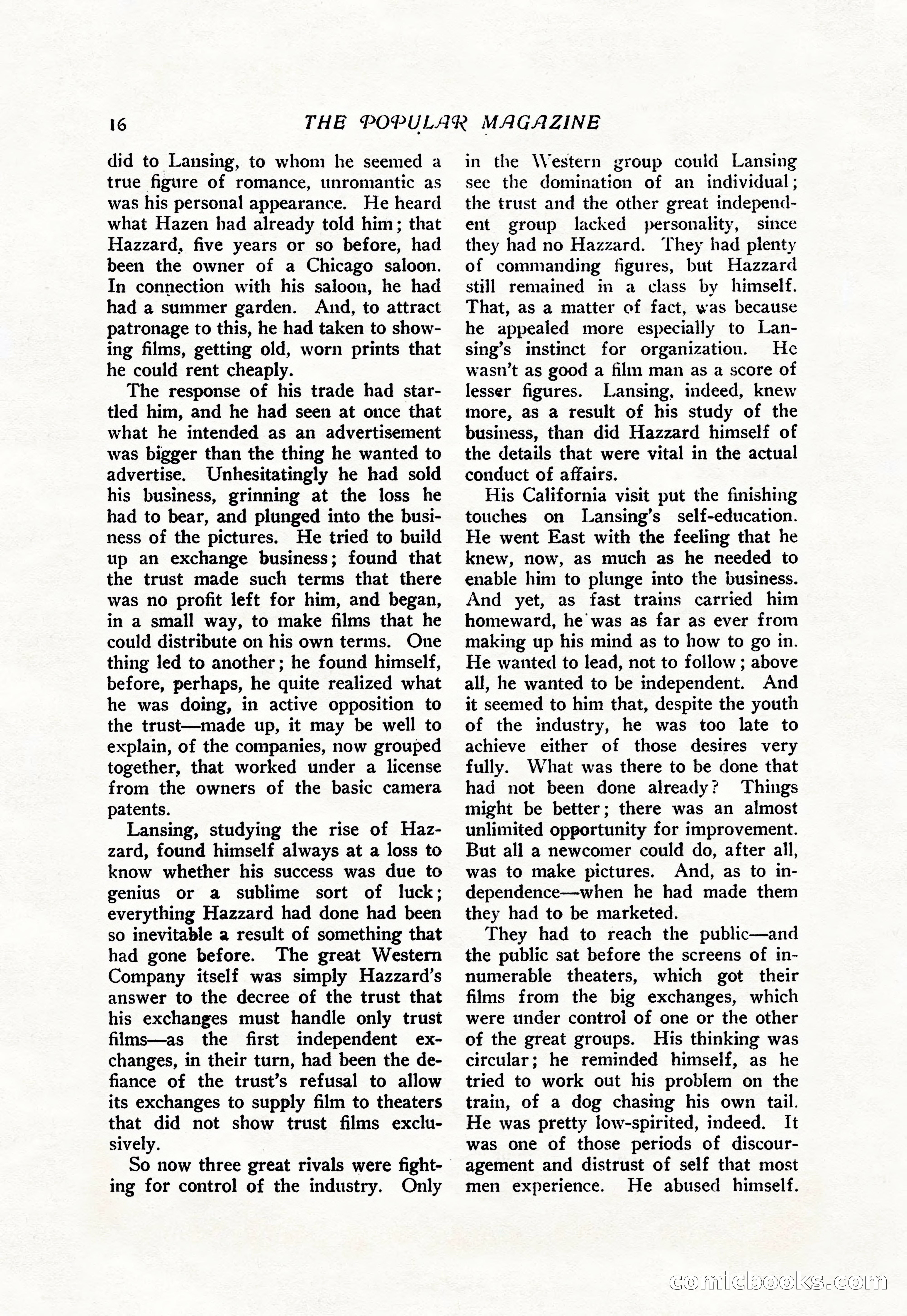 The Popular Magazine, Vol. 38, No. 5 — page 22 of 232
