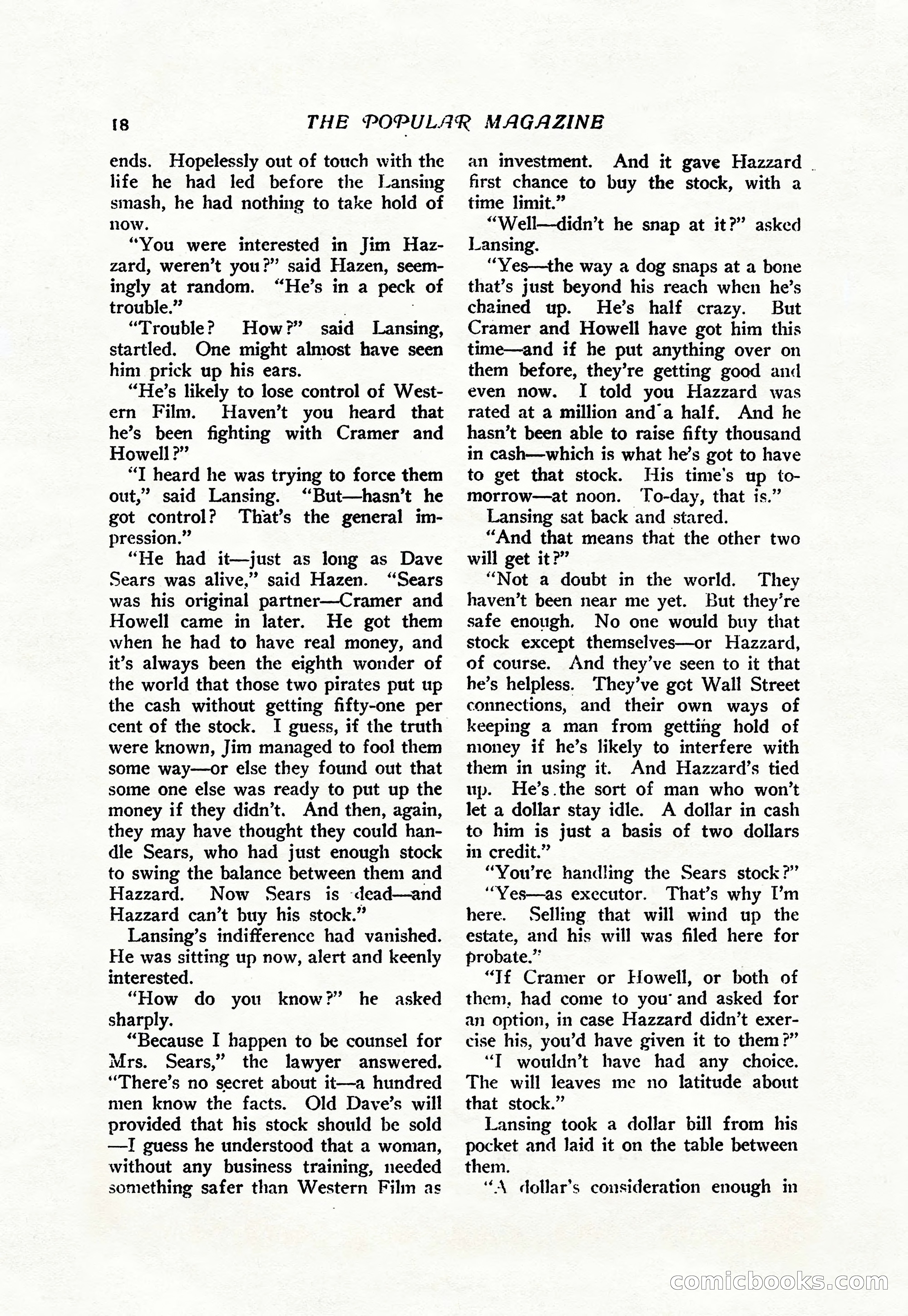 The Popular Magazine, Vol. 38, No. 5 — page 24 of 232