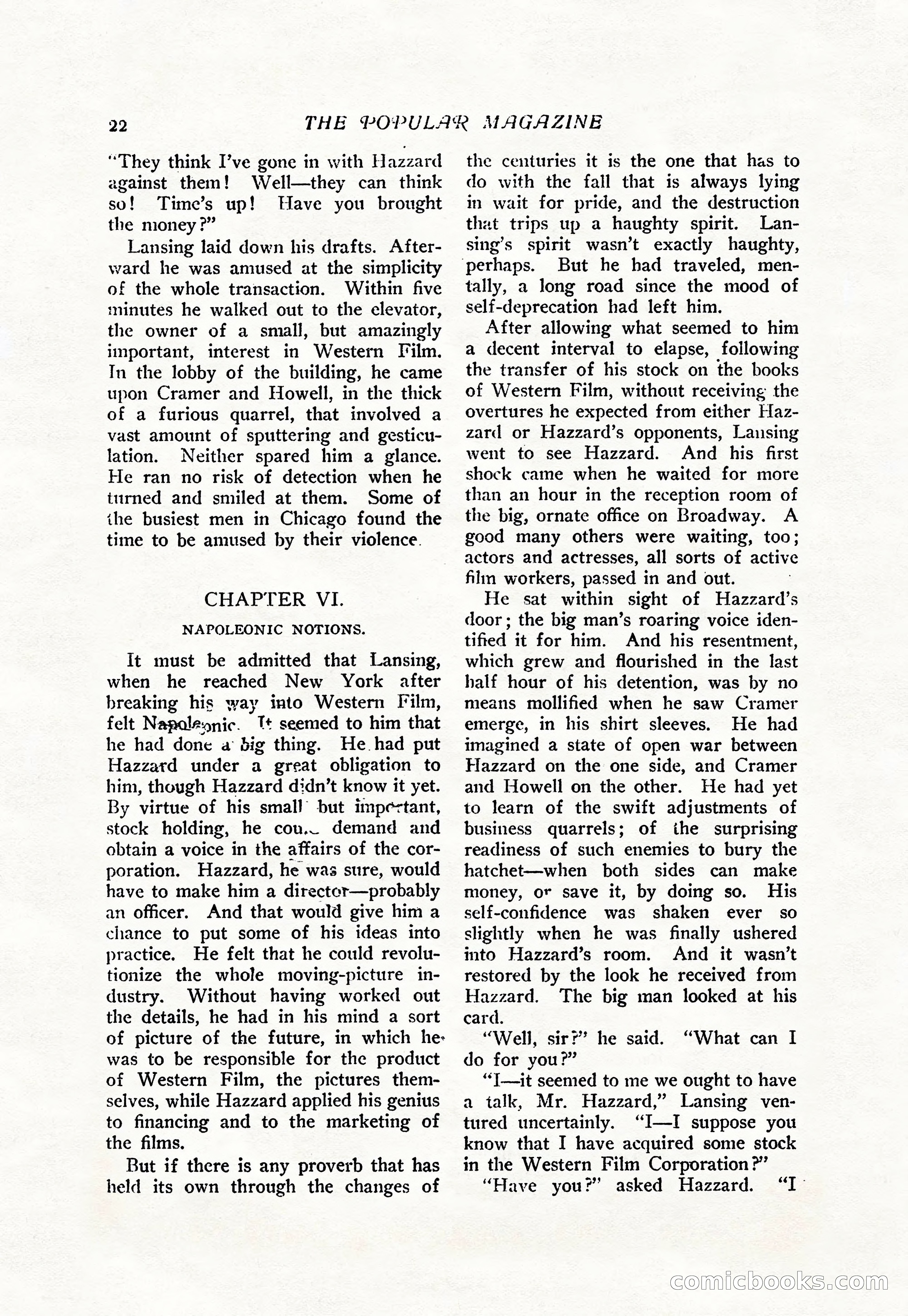 The Popular Magazine, Vol. 38, No. 5 — page 28 of 232
