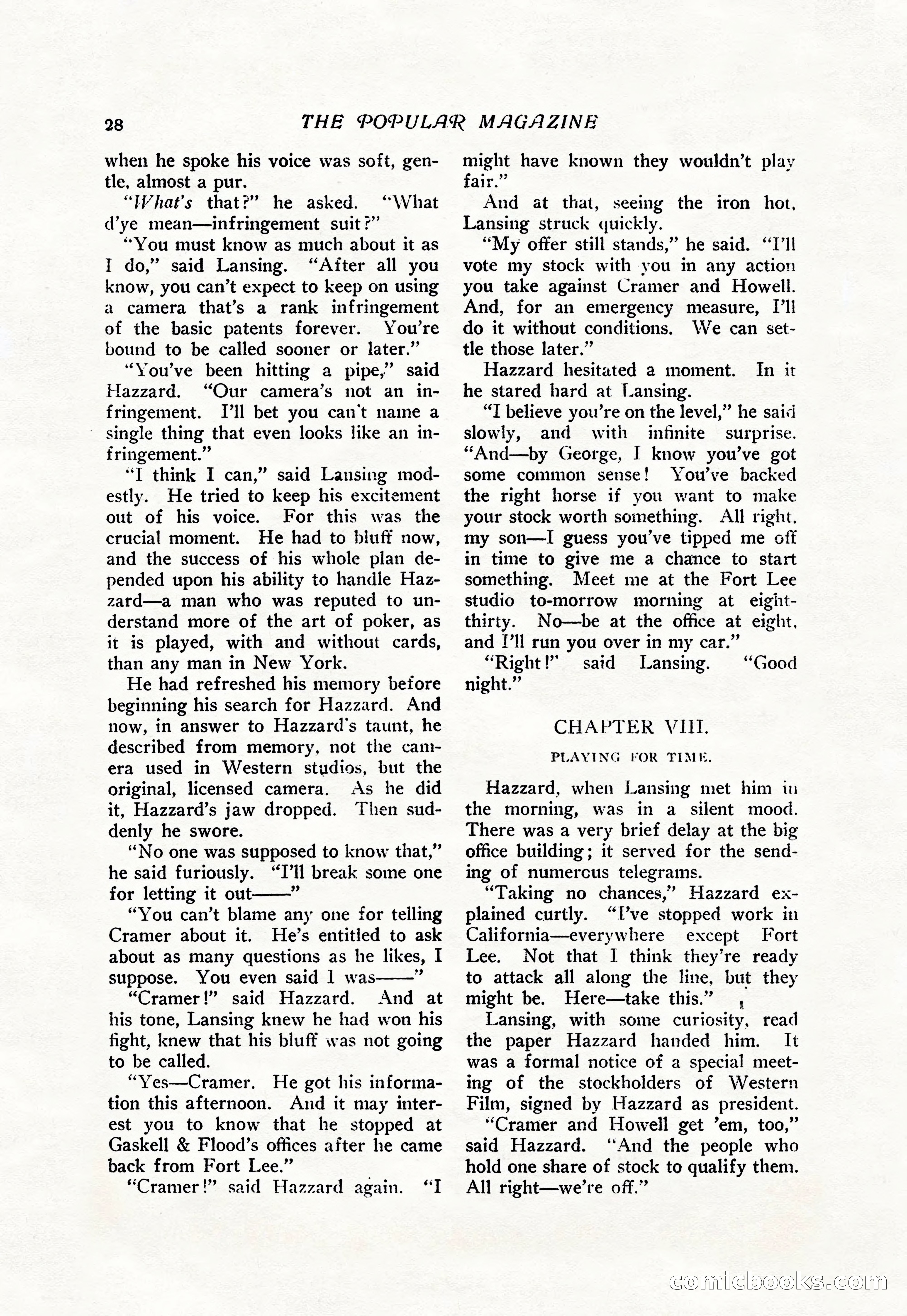 The Popular Magazine, Vol. 38, No. 5 — page 34 of 232