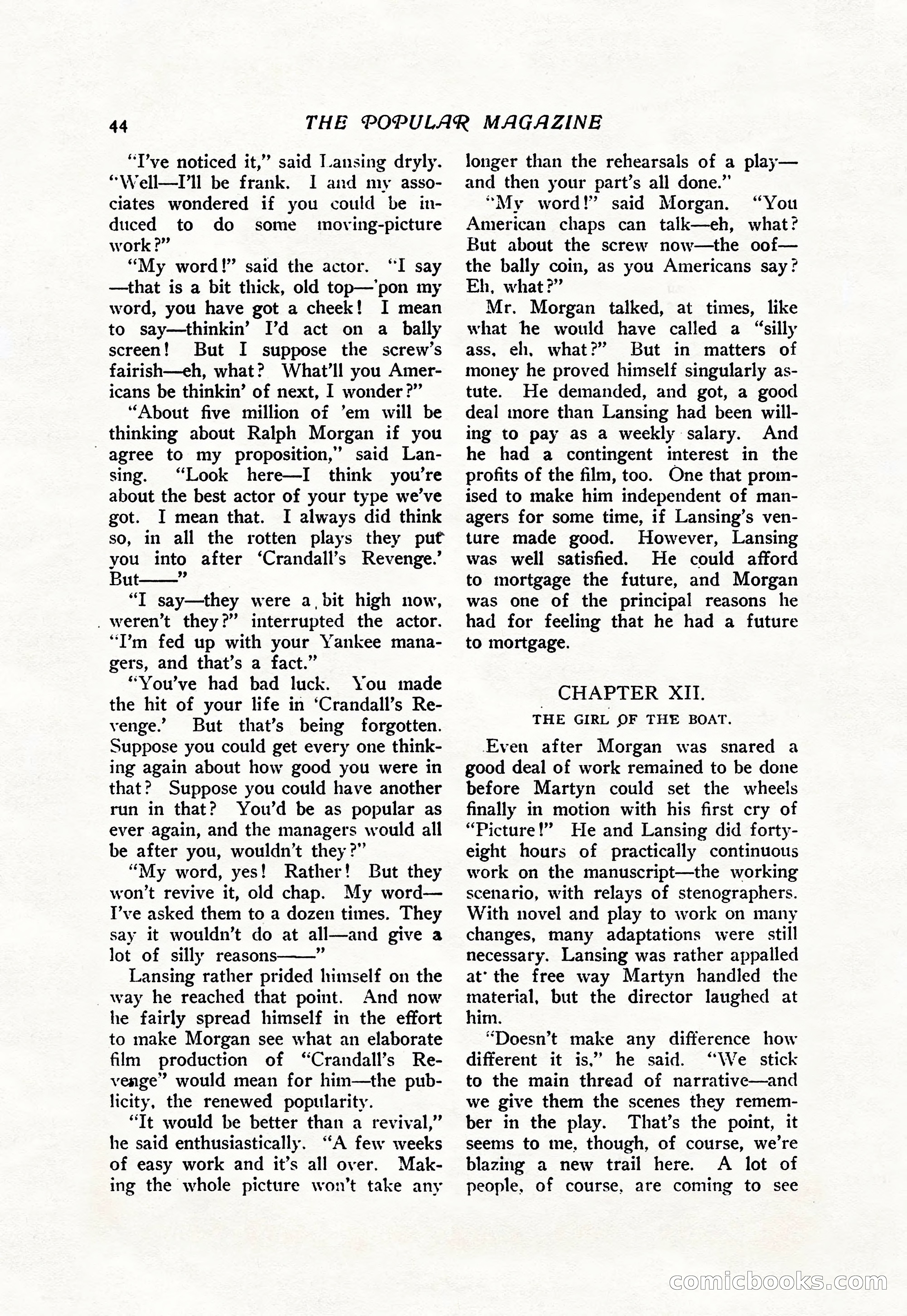 The Popular Magazine, Vol. 38, No. 5 — page 50 of 232