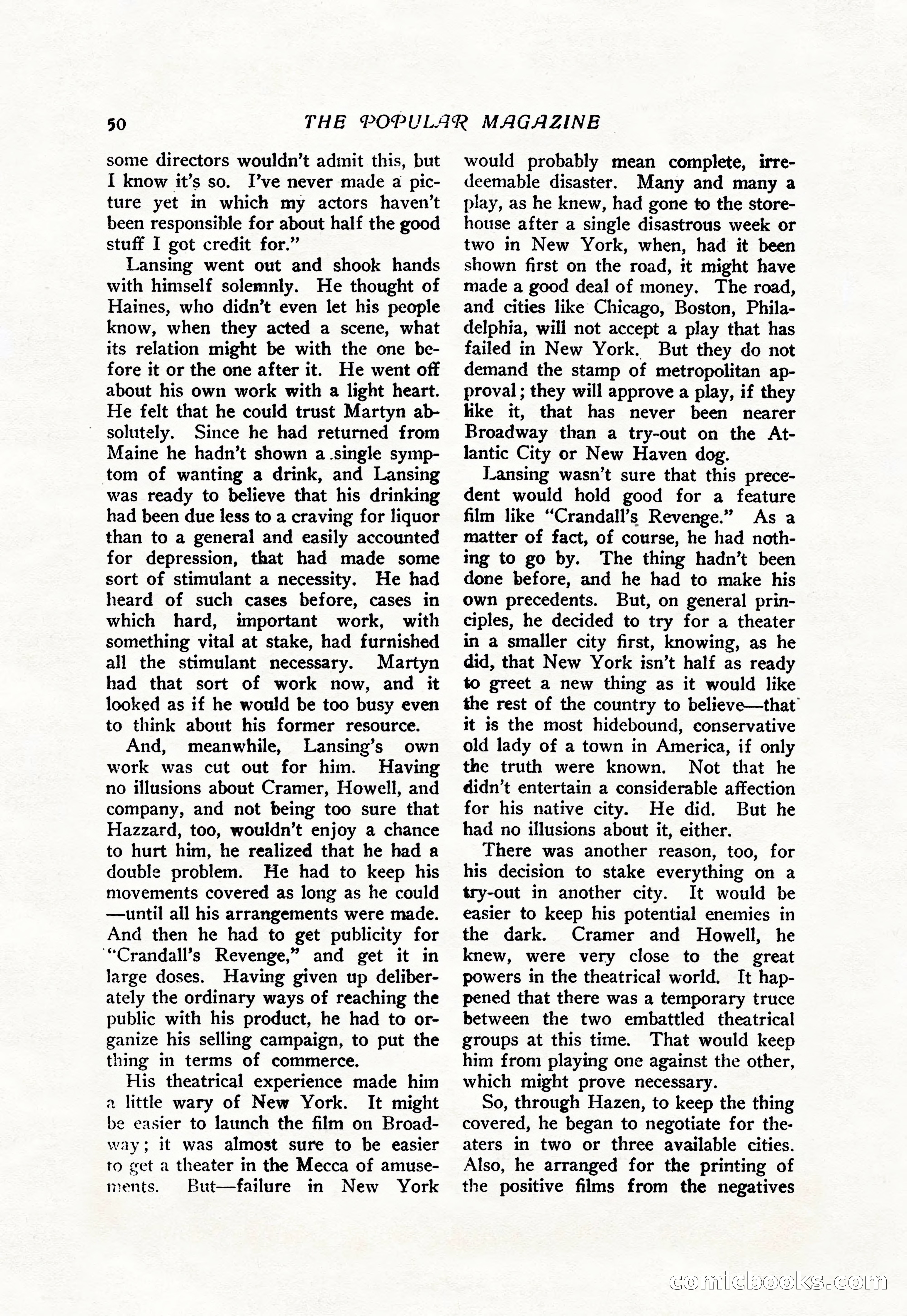 The Popular Magazine, Vol. 38, No. 5 — page 56 of 232