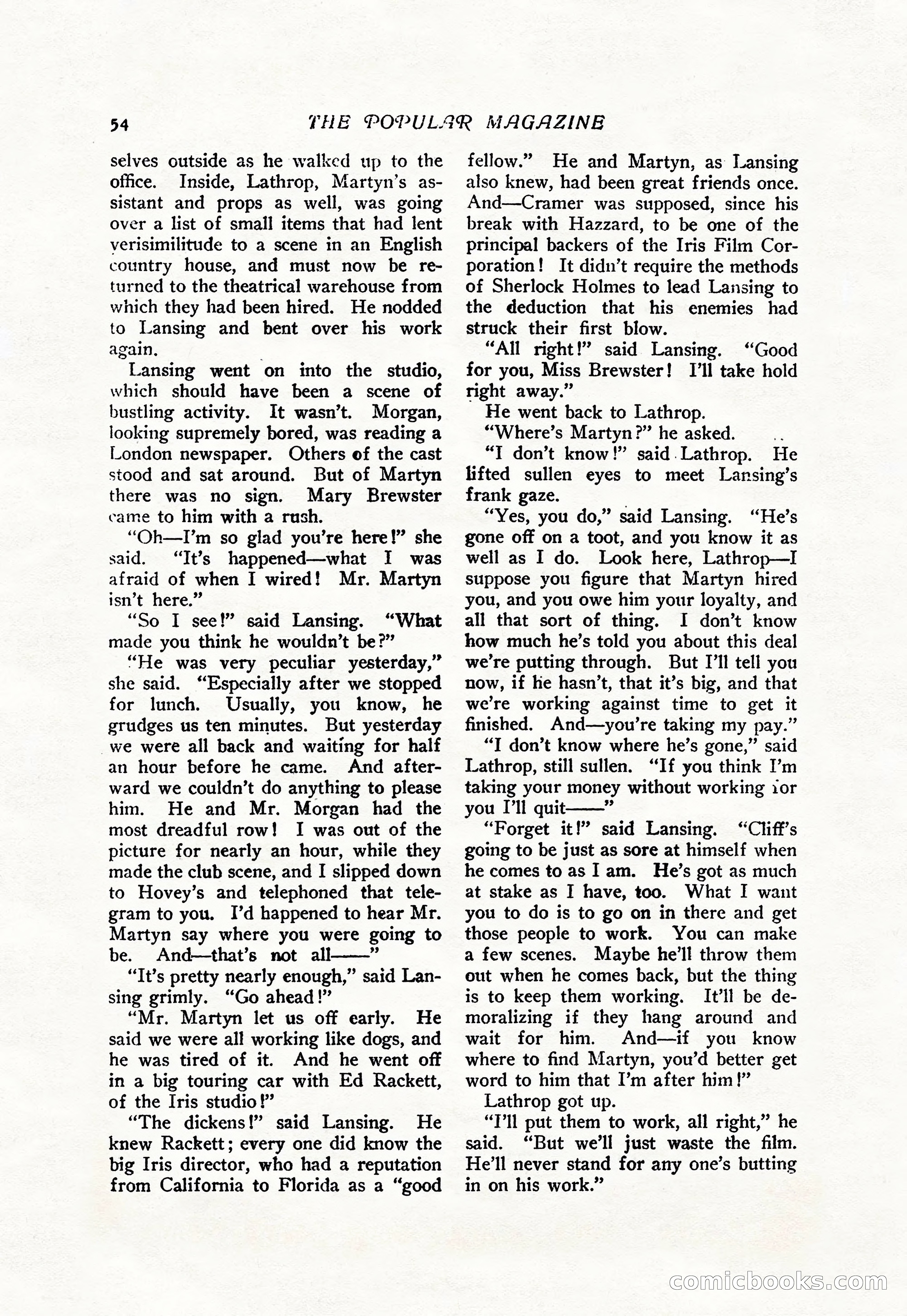 The Popular Magazine, Vol. 38, No. 5 — page 60 of 232