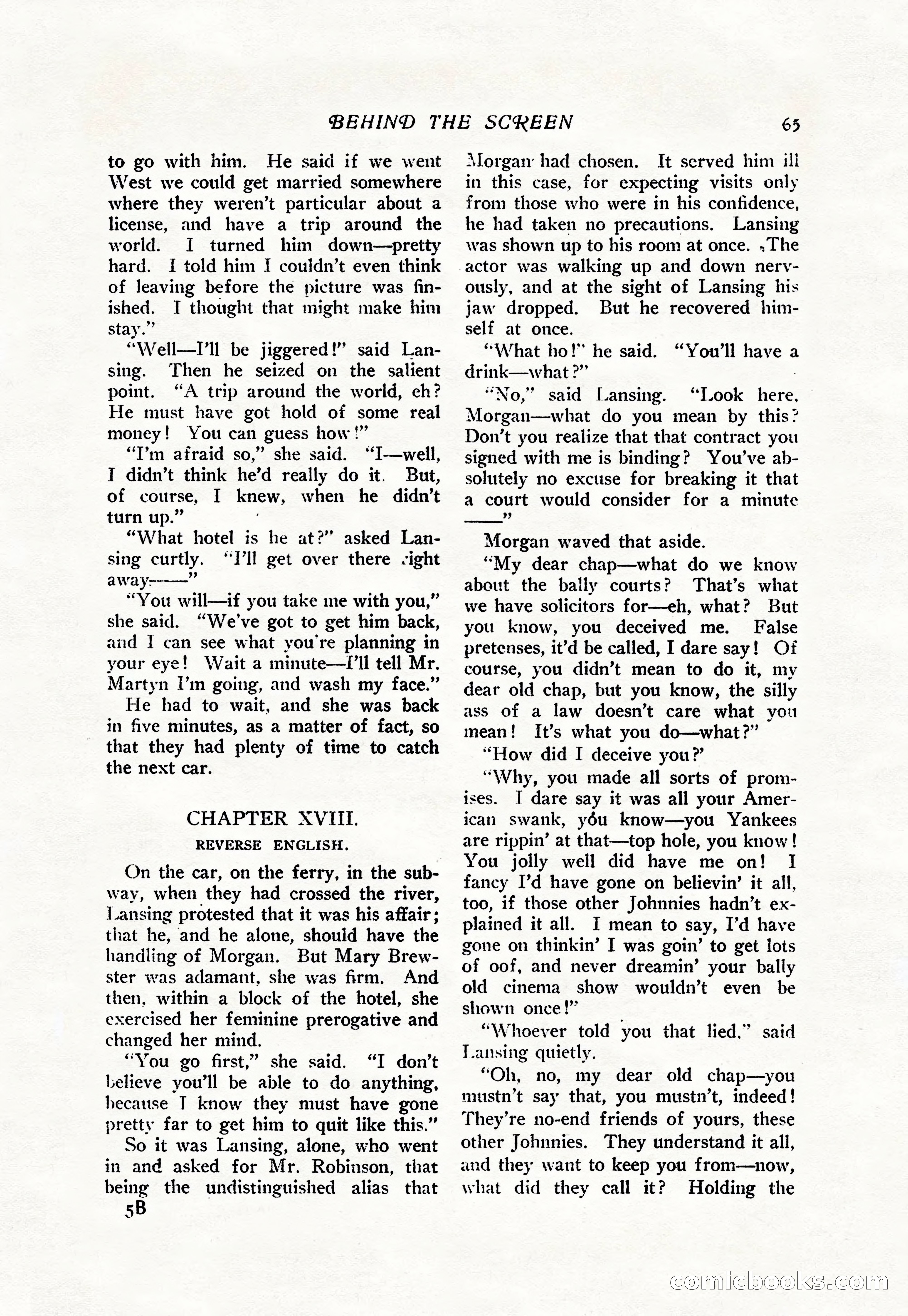 The Popular Magazine, Vol. 38, No. 5 — page 71 of 232