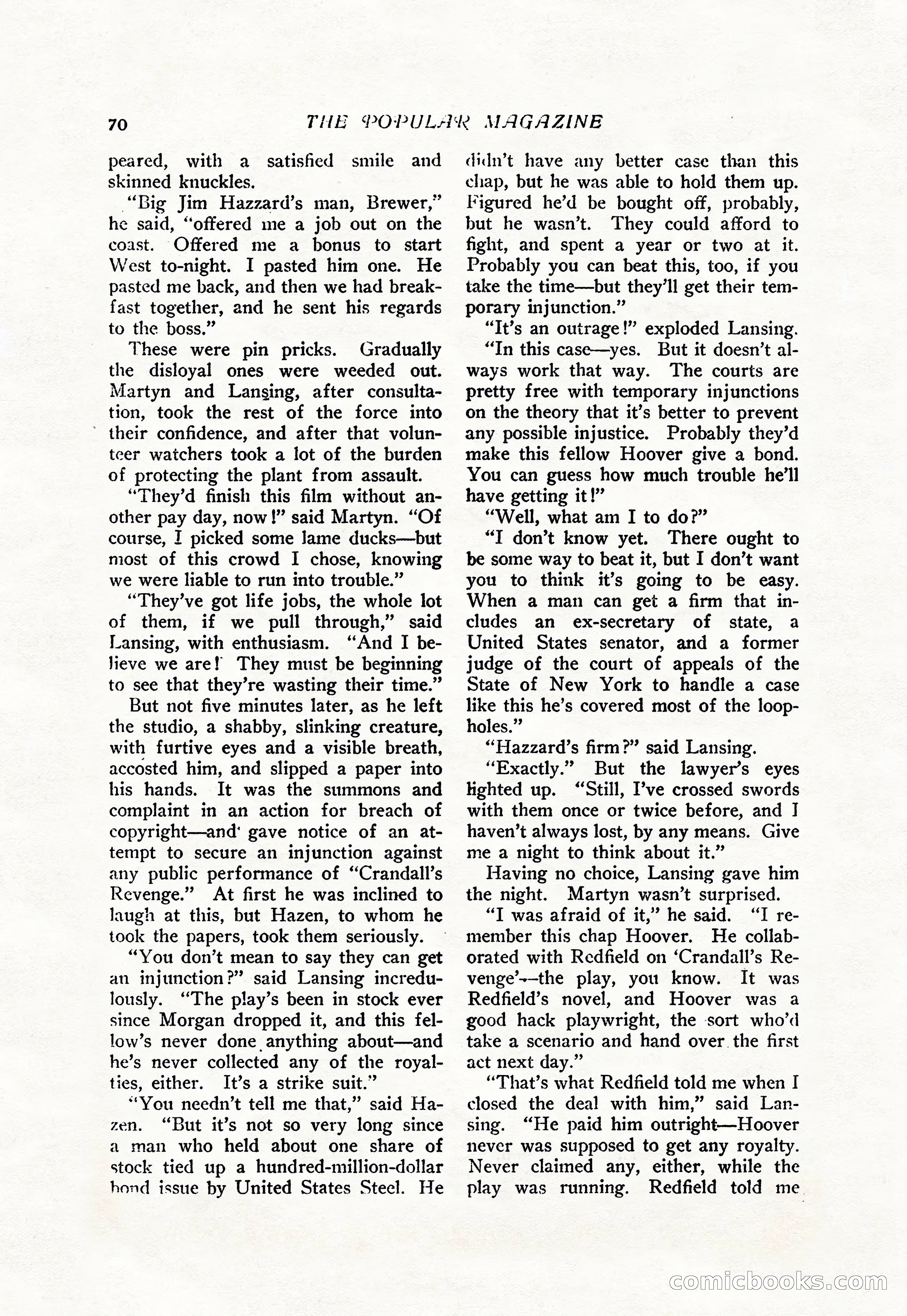 The Popular Magazine, Vol. 38, No. 5 — page 76 of 232