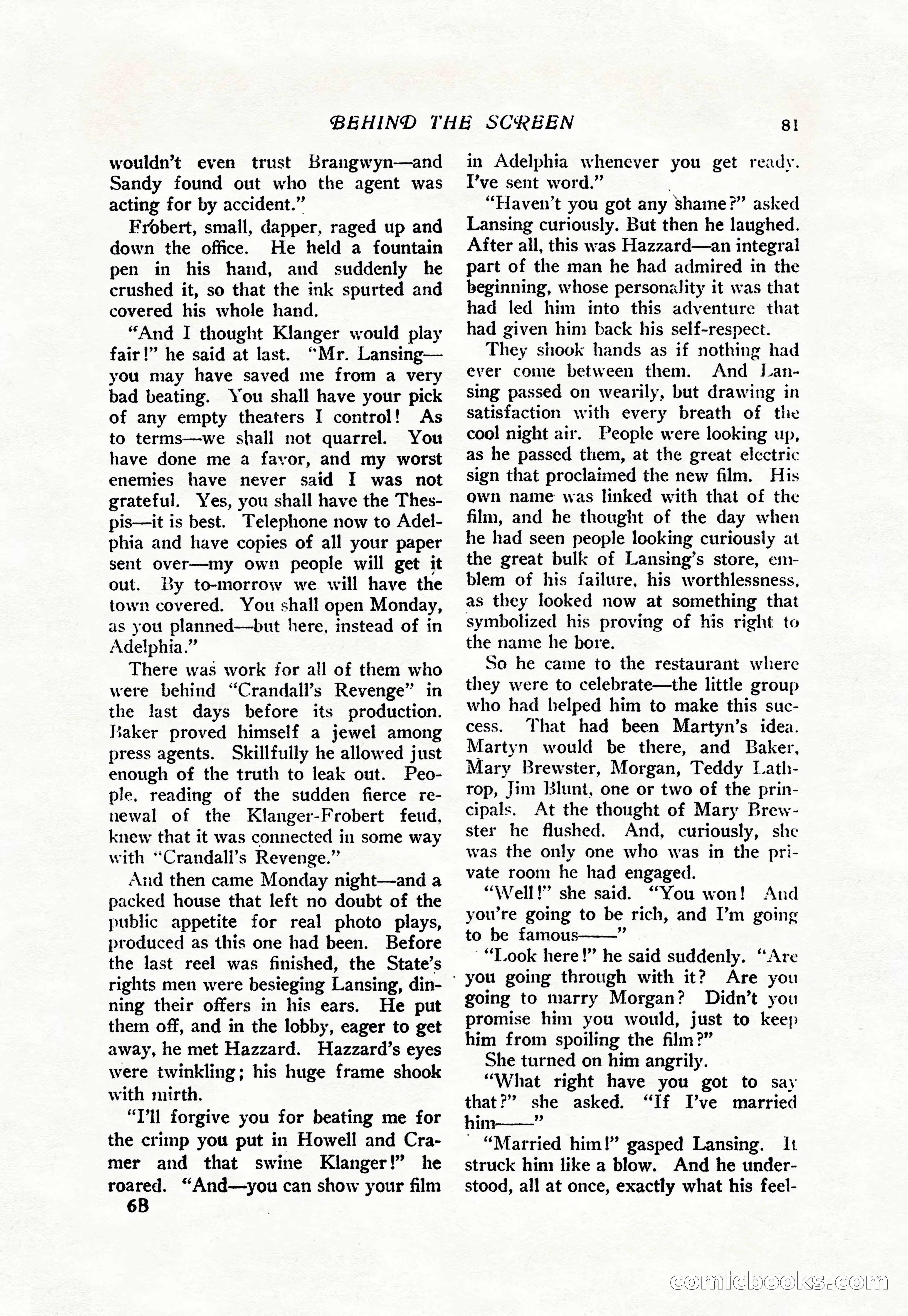 The Popular Magazine, Vol. 38, No. 5 — page 87 of 232