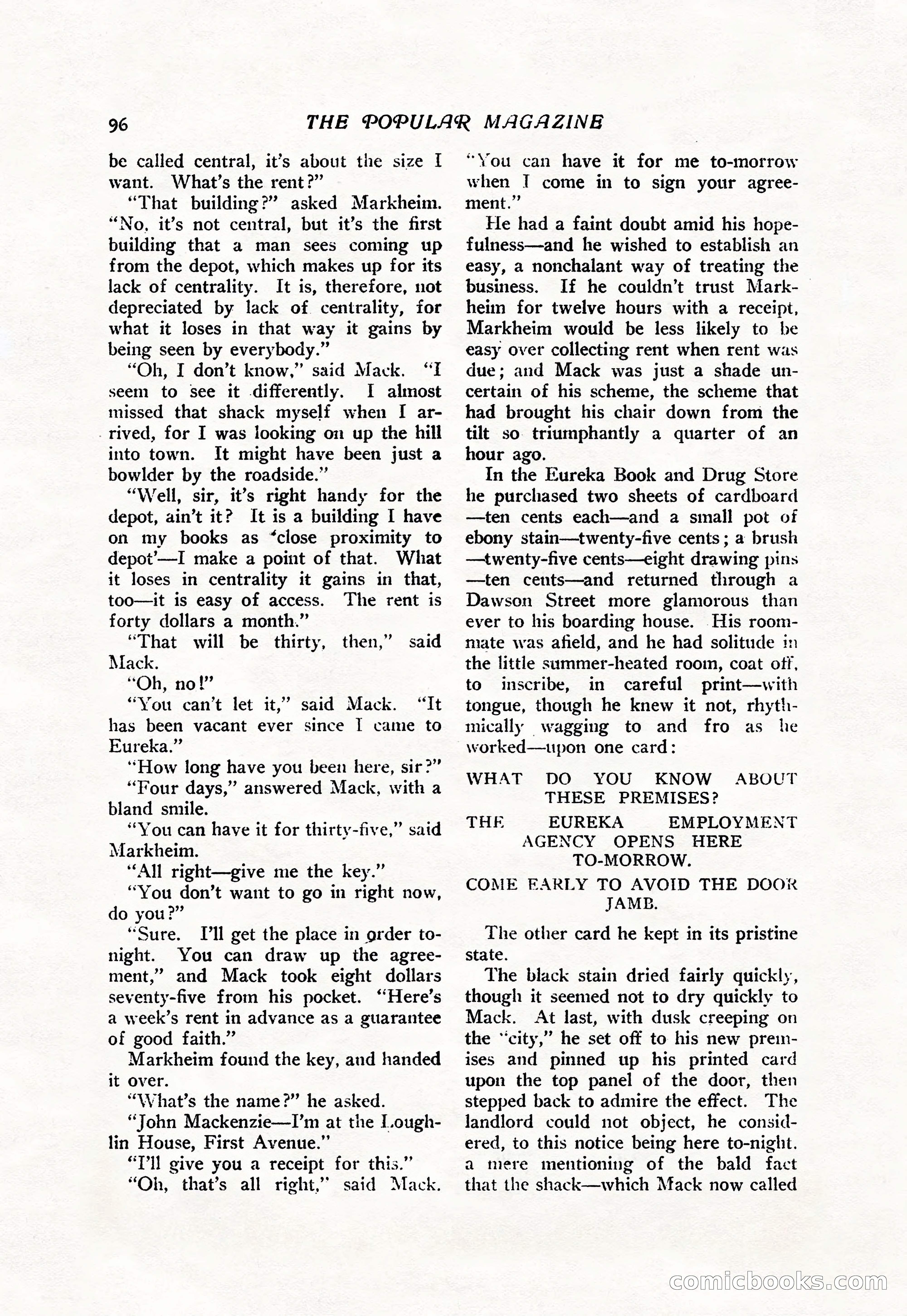 The Popular Magazine, Vol. 38, No. 5 — page 102 of 232