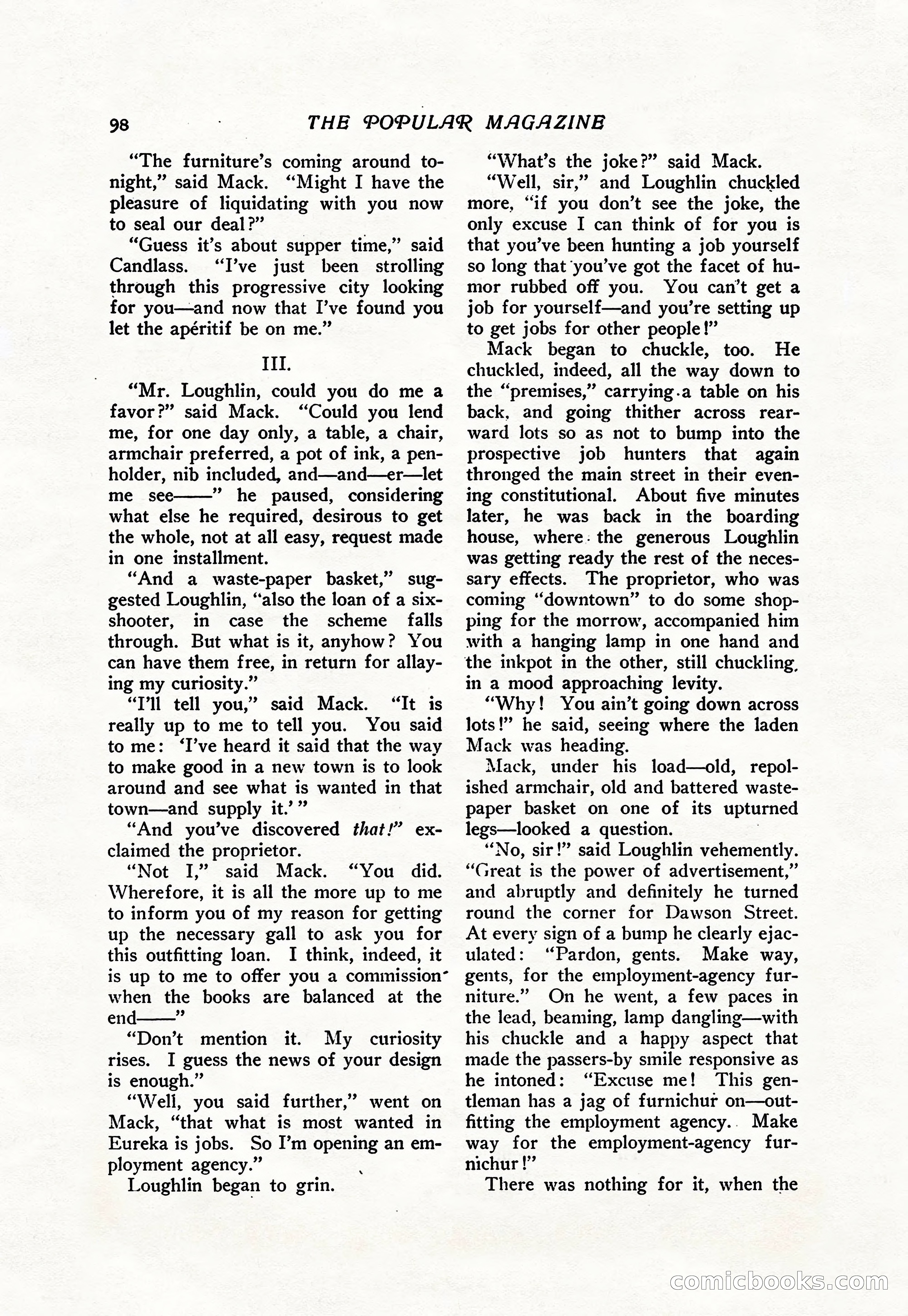The Popular Magazine, Vol. 38, No. 5 — page 104 of 232