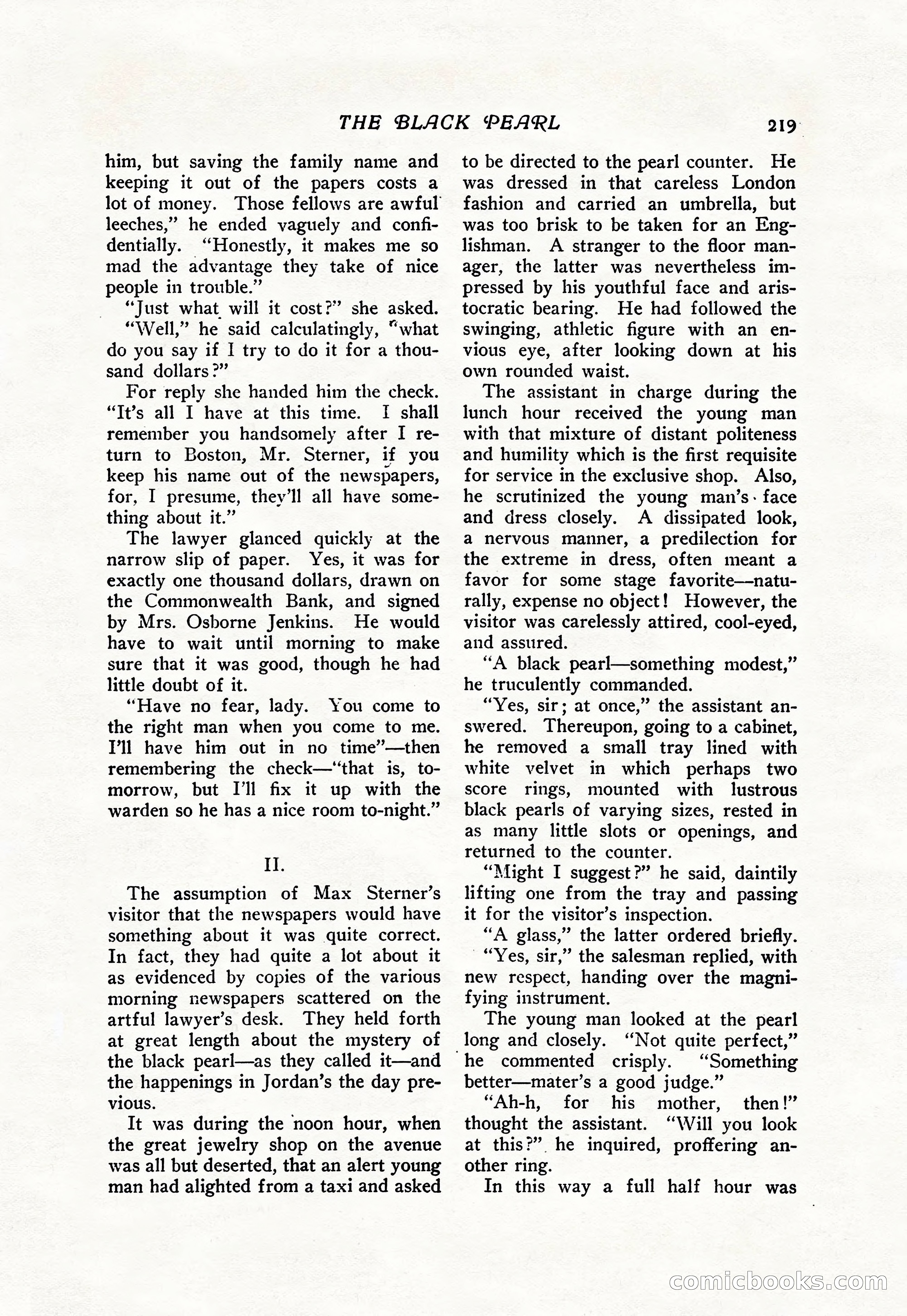 The Popular Magazine, Vol. 38, No. 5 — page 225 of 232