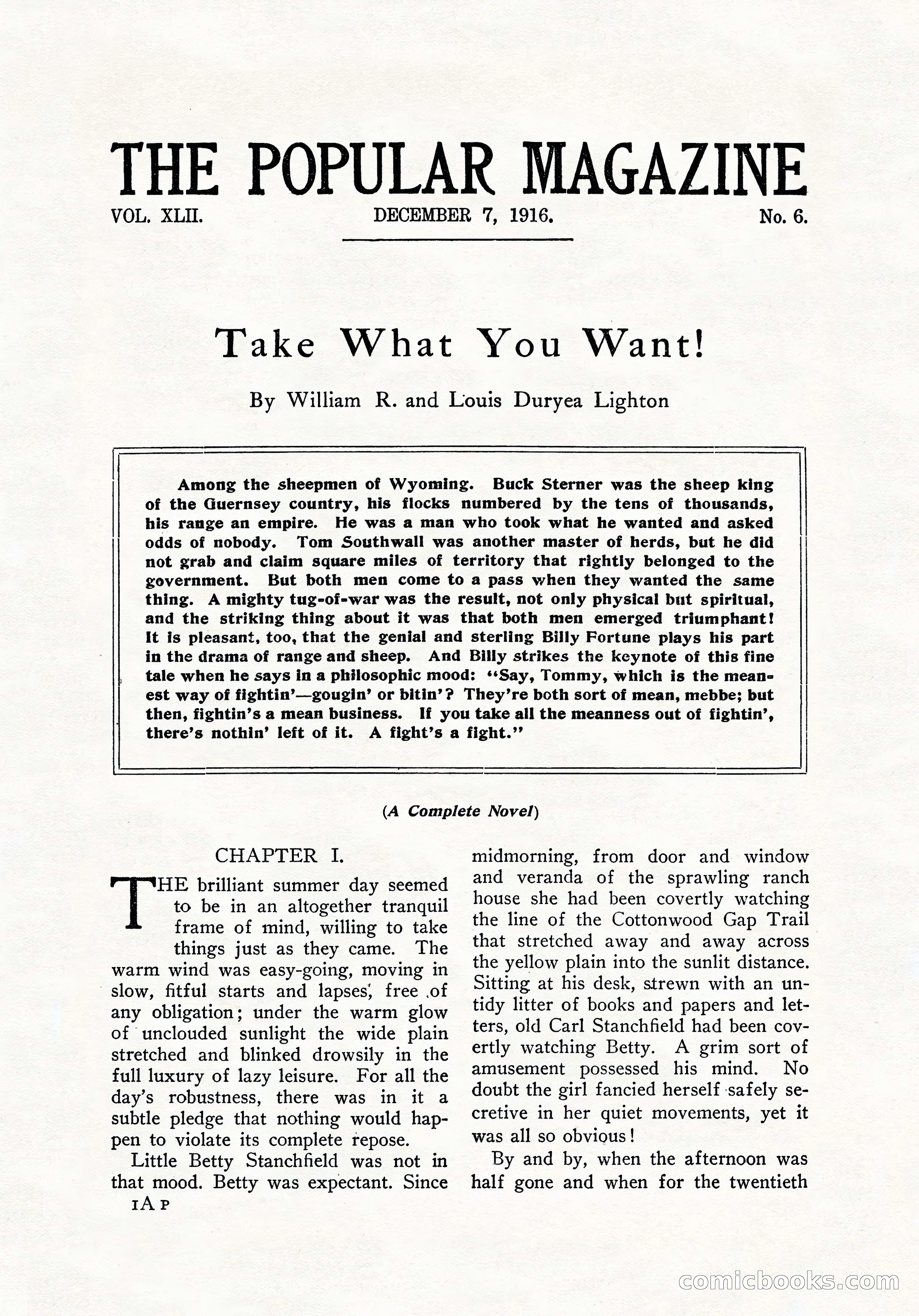 The Popular Magazine, December 7, 1916 — page 7 of 232