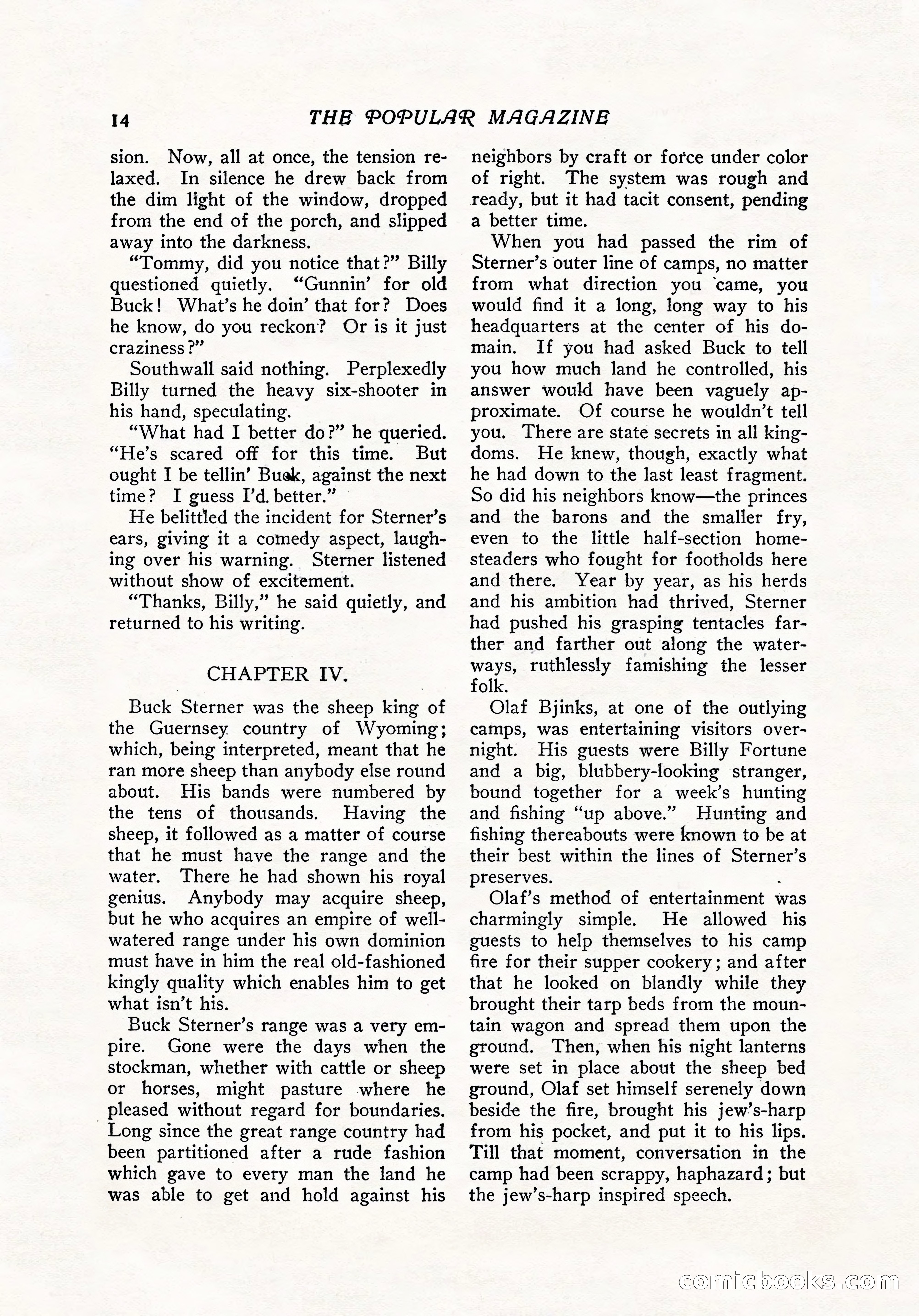 The Popular Magazine, December 7, 1916 — page 20 of 232