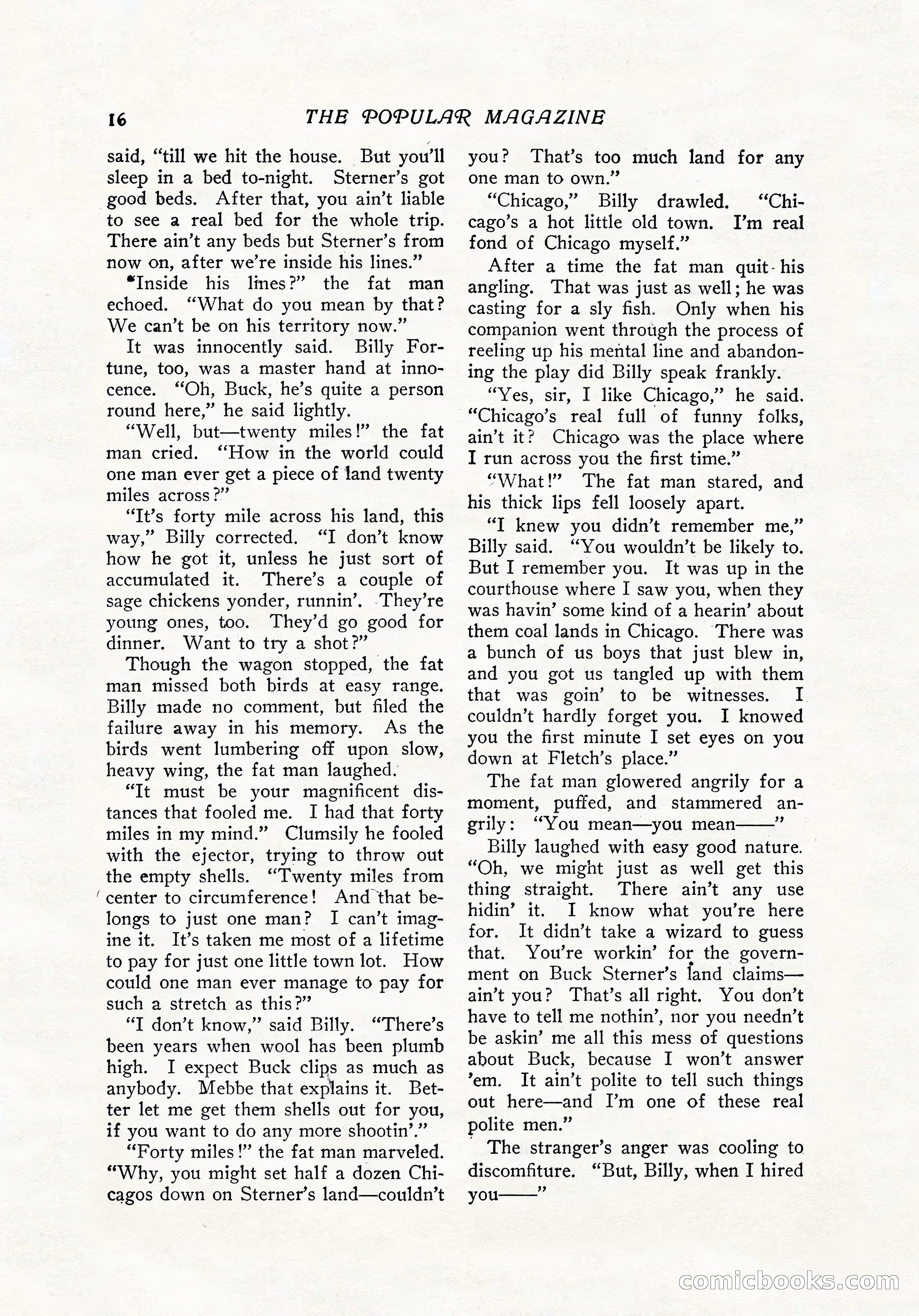 The Popular Magazine, December 7, 1916 — page 22 of 232