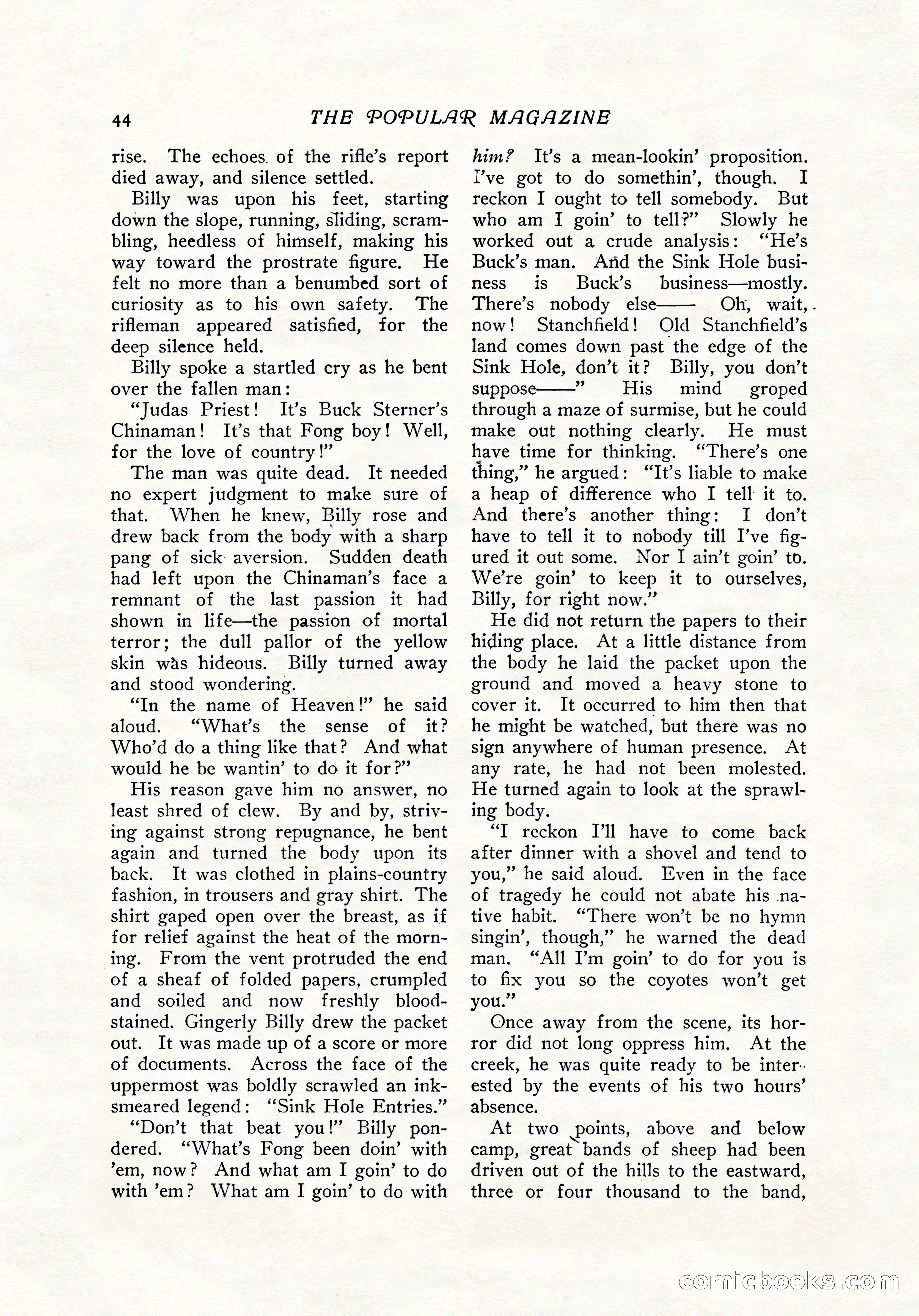The Popular Magazine, December 7, 1916 — page 50 of 232