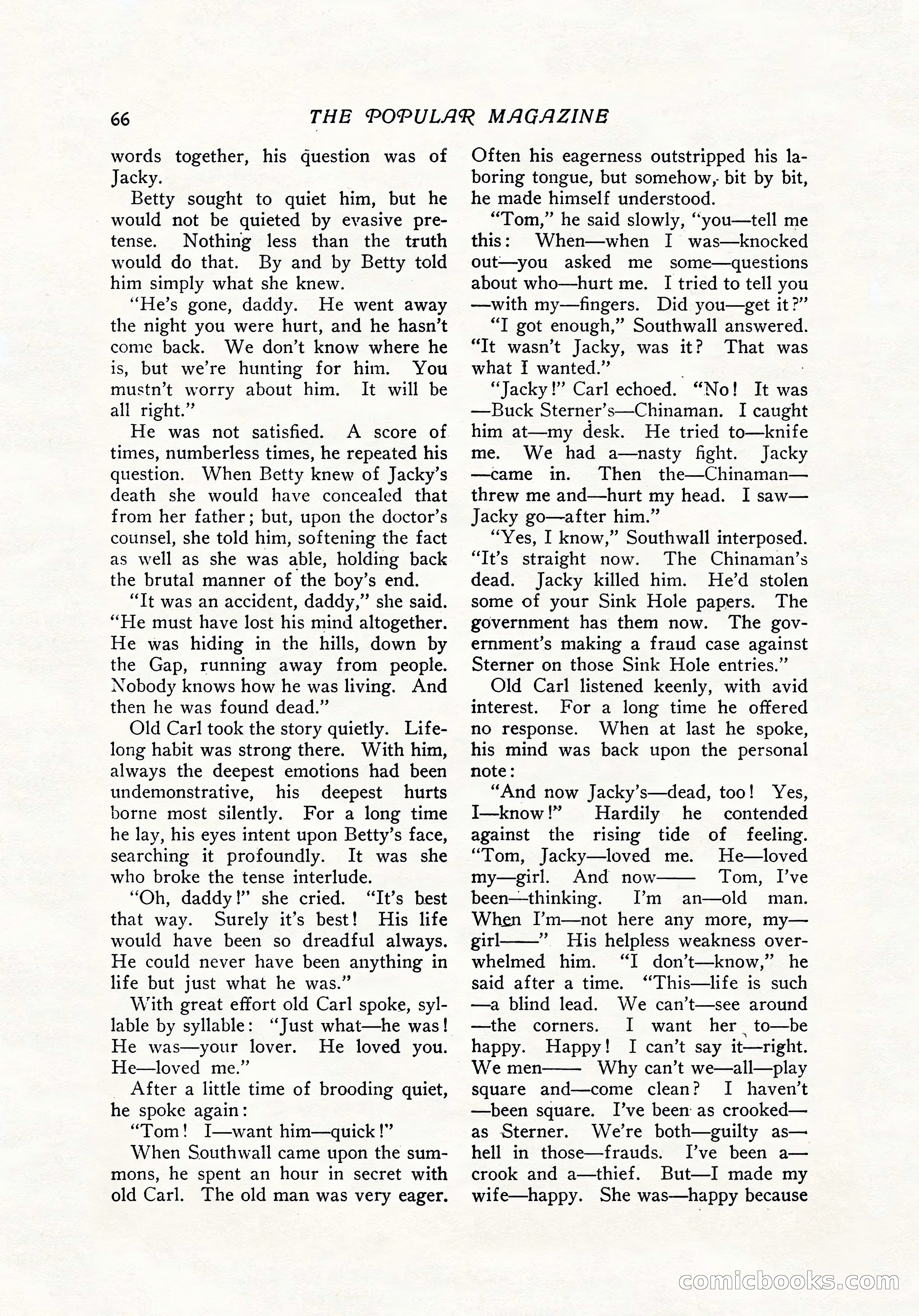 The Popular Magazine, December 7, 1916 — page 72 of 232