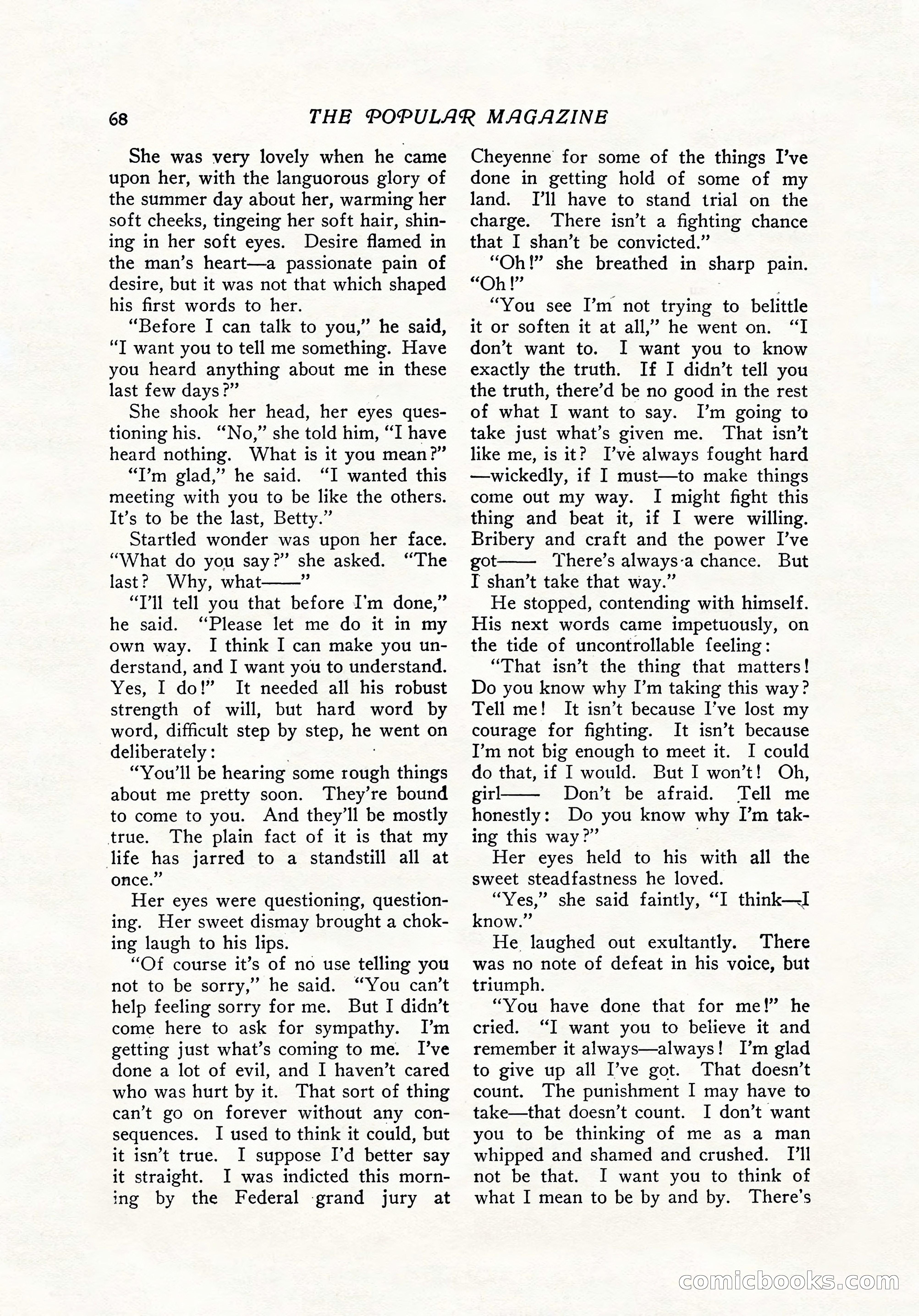 The Popular Magazine, December 7, 1916 — page 74 of 232
