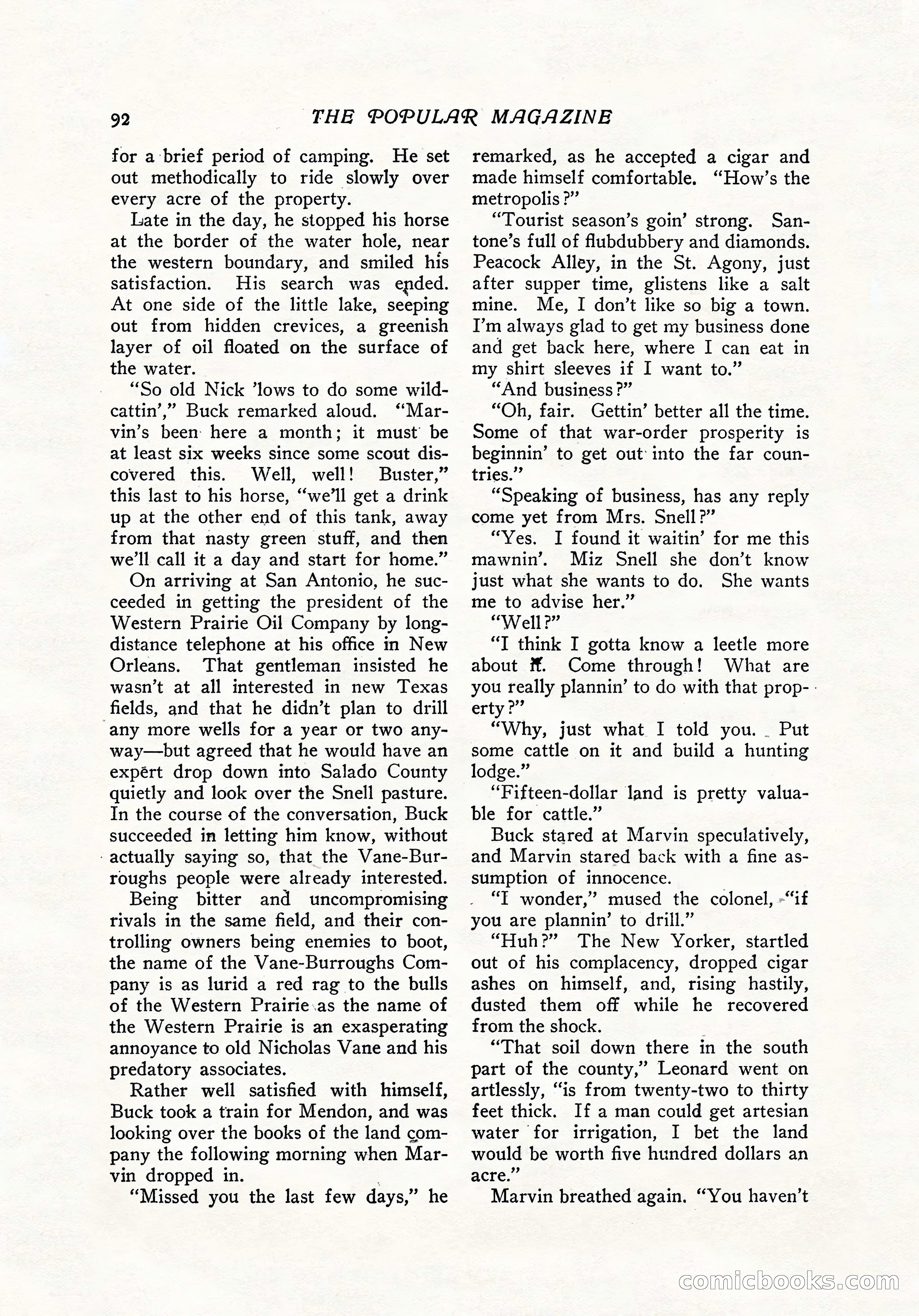 The Popular Magazine, December 7, 1916 — page 98 of 232