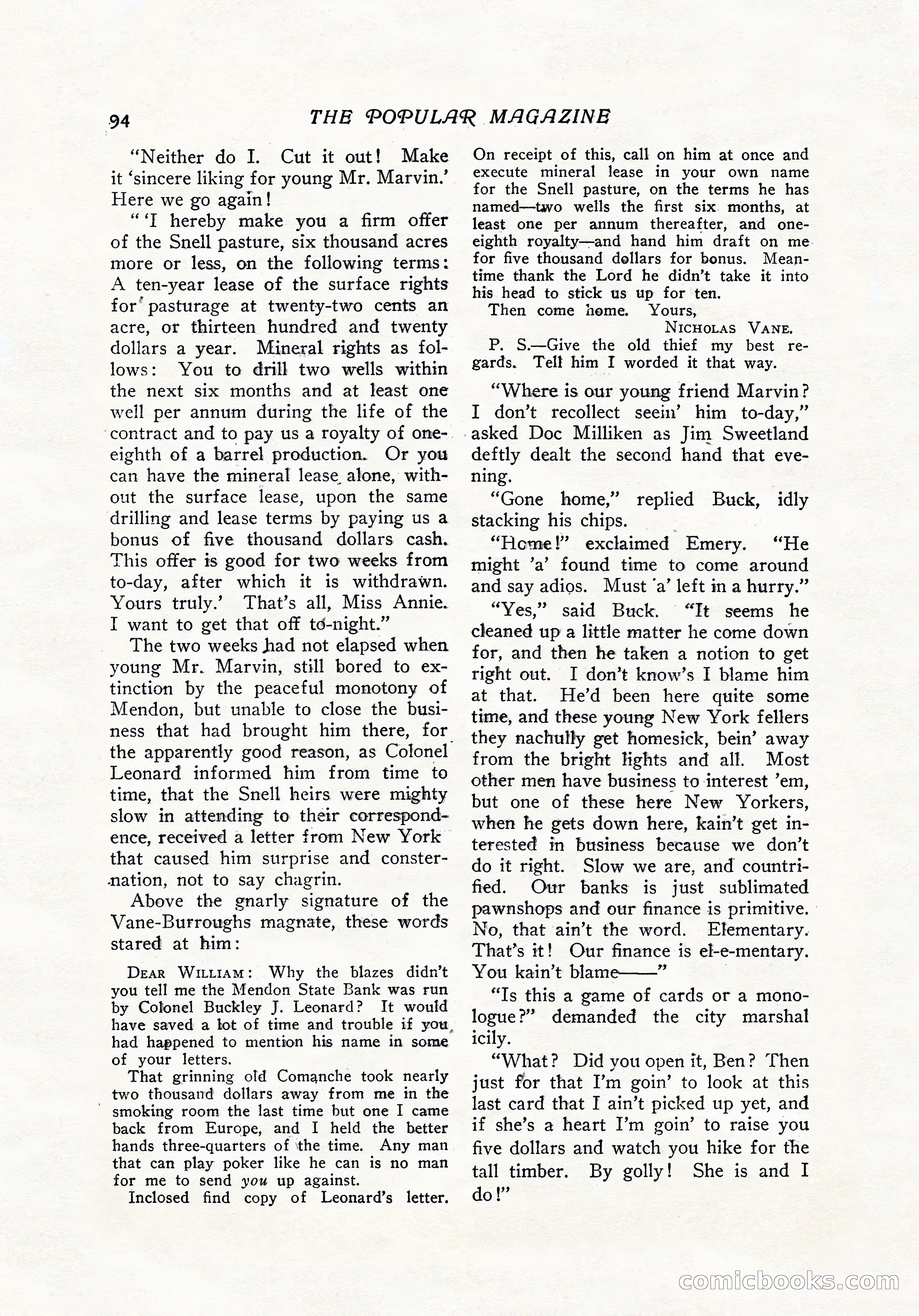 The Popular Magazine, December 7, 1916 — page 100 of 232