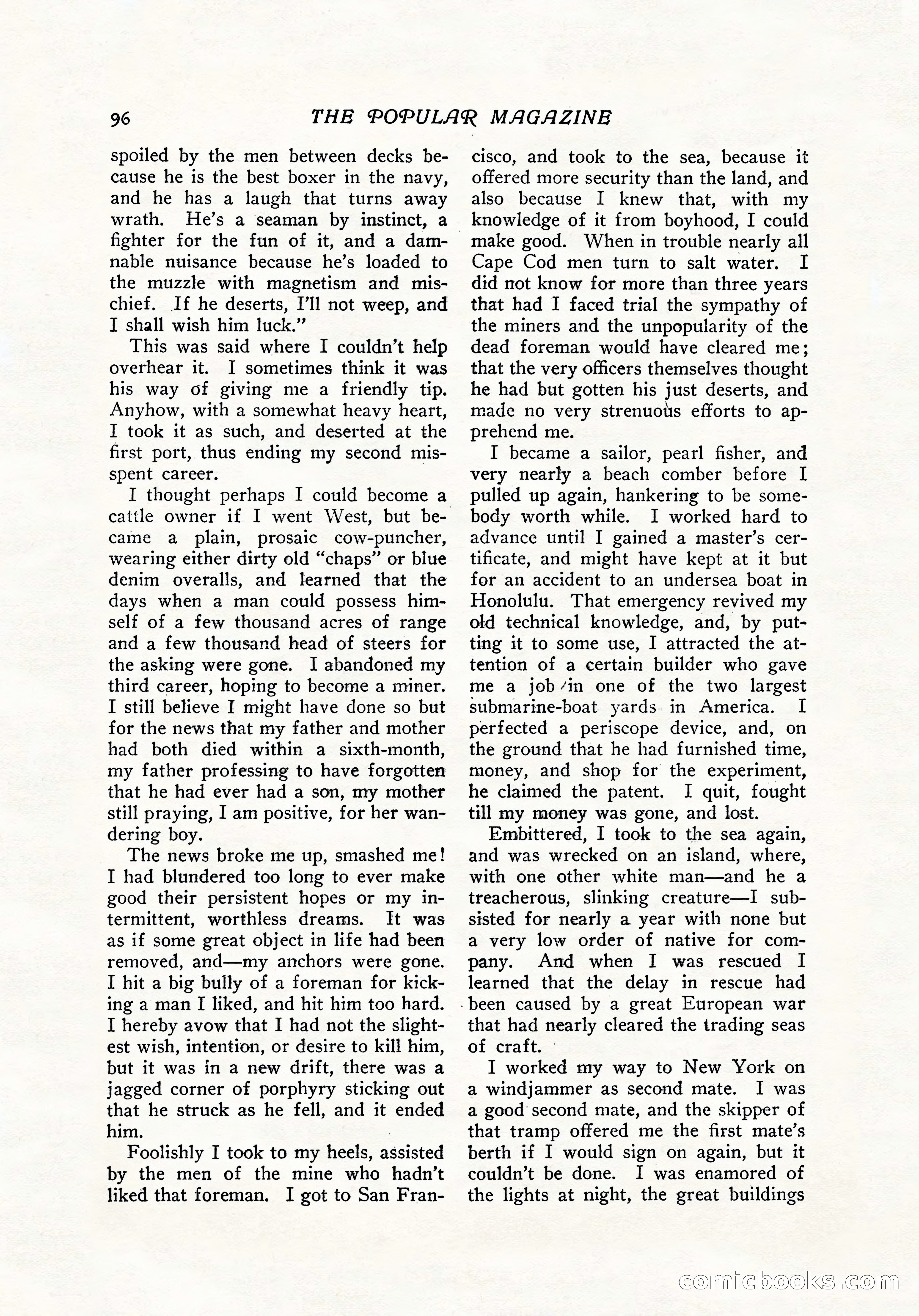 The Popular Magazine, December 7, 1916 — page 102 of 232