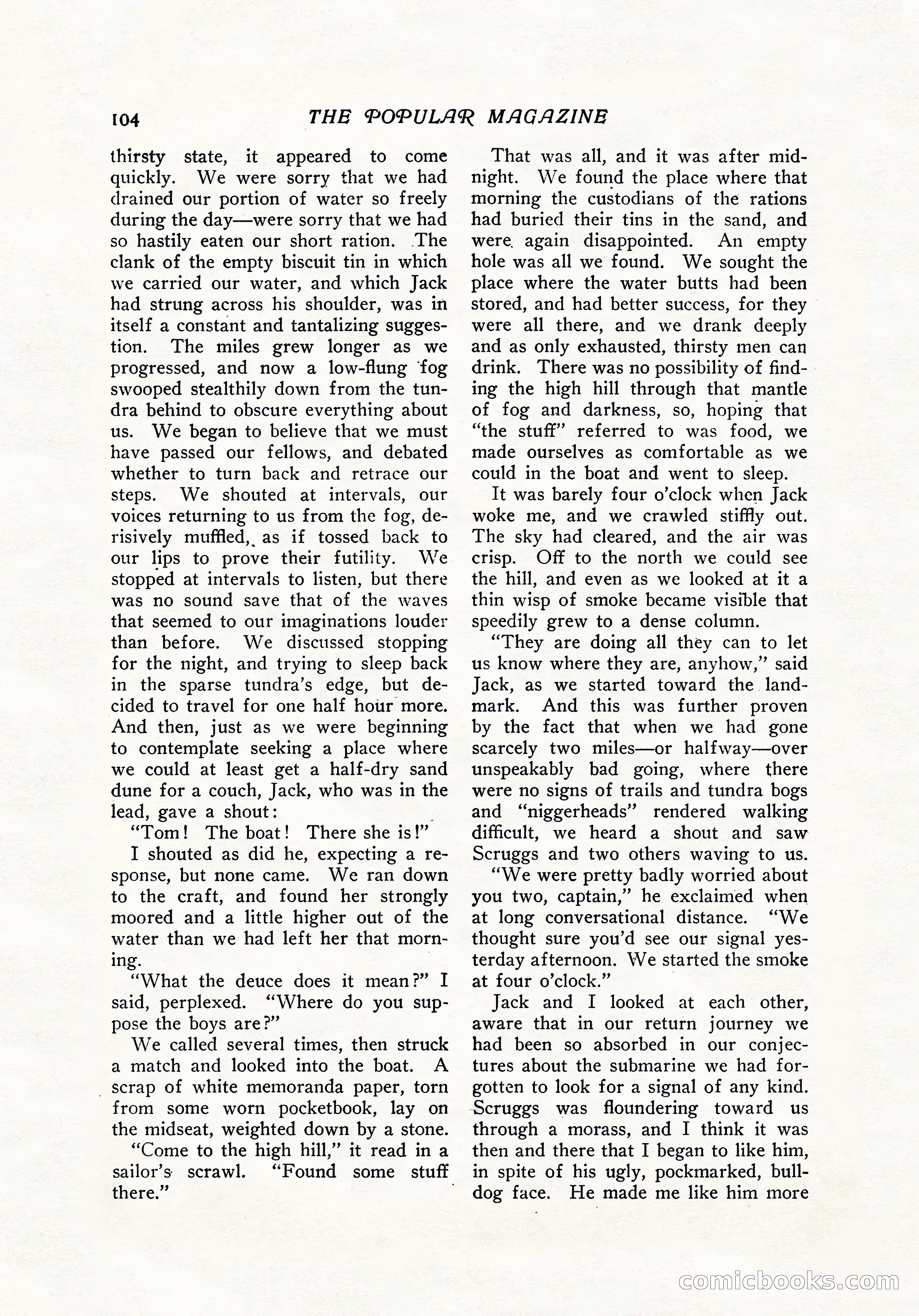 The Popular Magazine, December 7, 1916 — page 110 of 232
