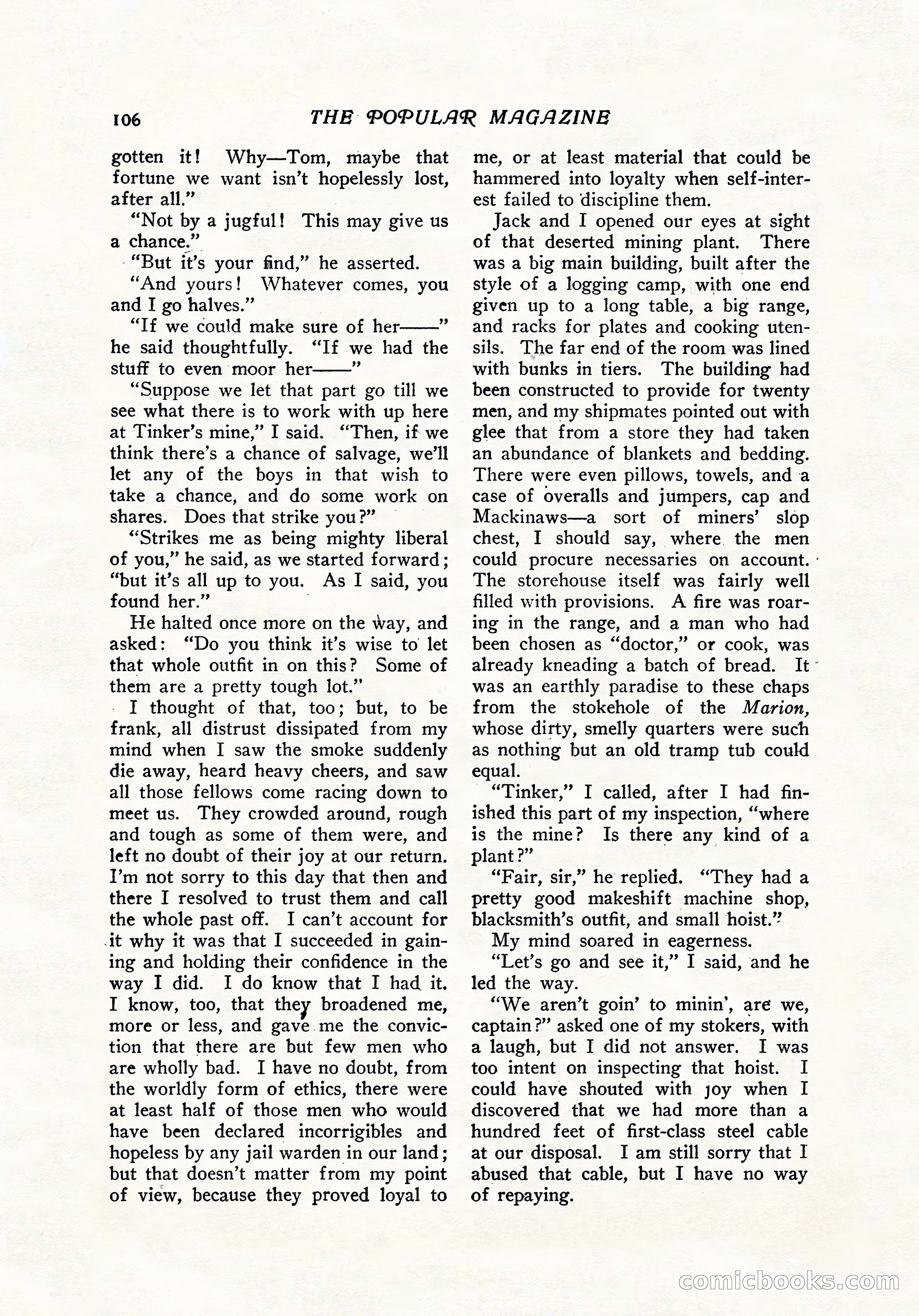 The Popular Magazine, December 7, 1916 — page 112 of 232