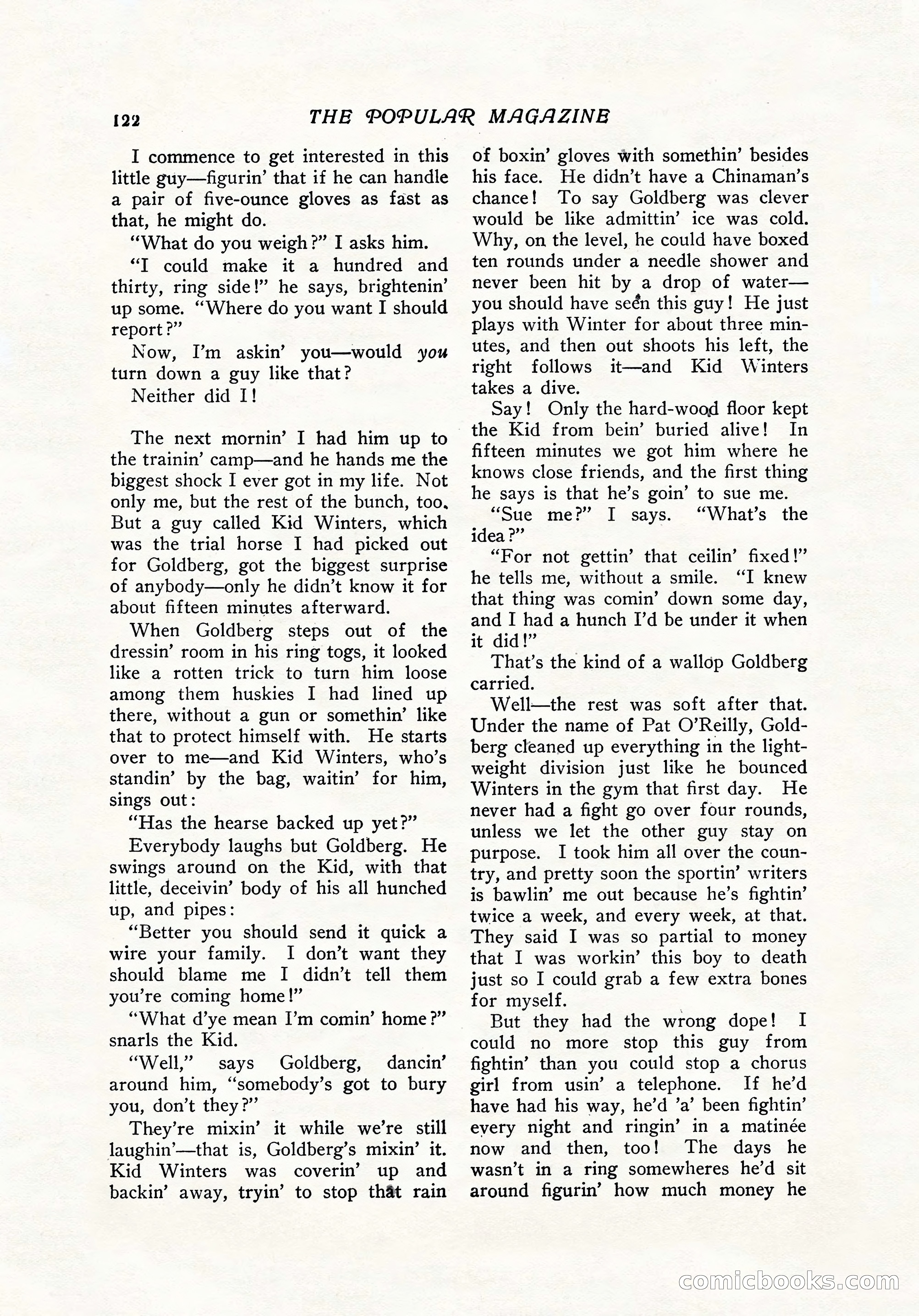The Popular Magazine, December 7, 1916 — page 128 of 232