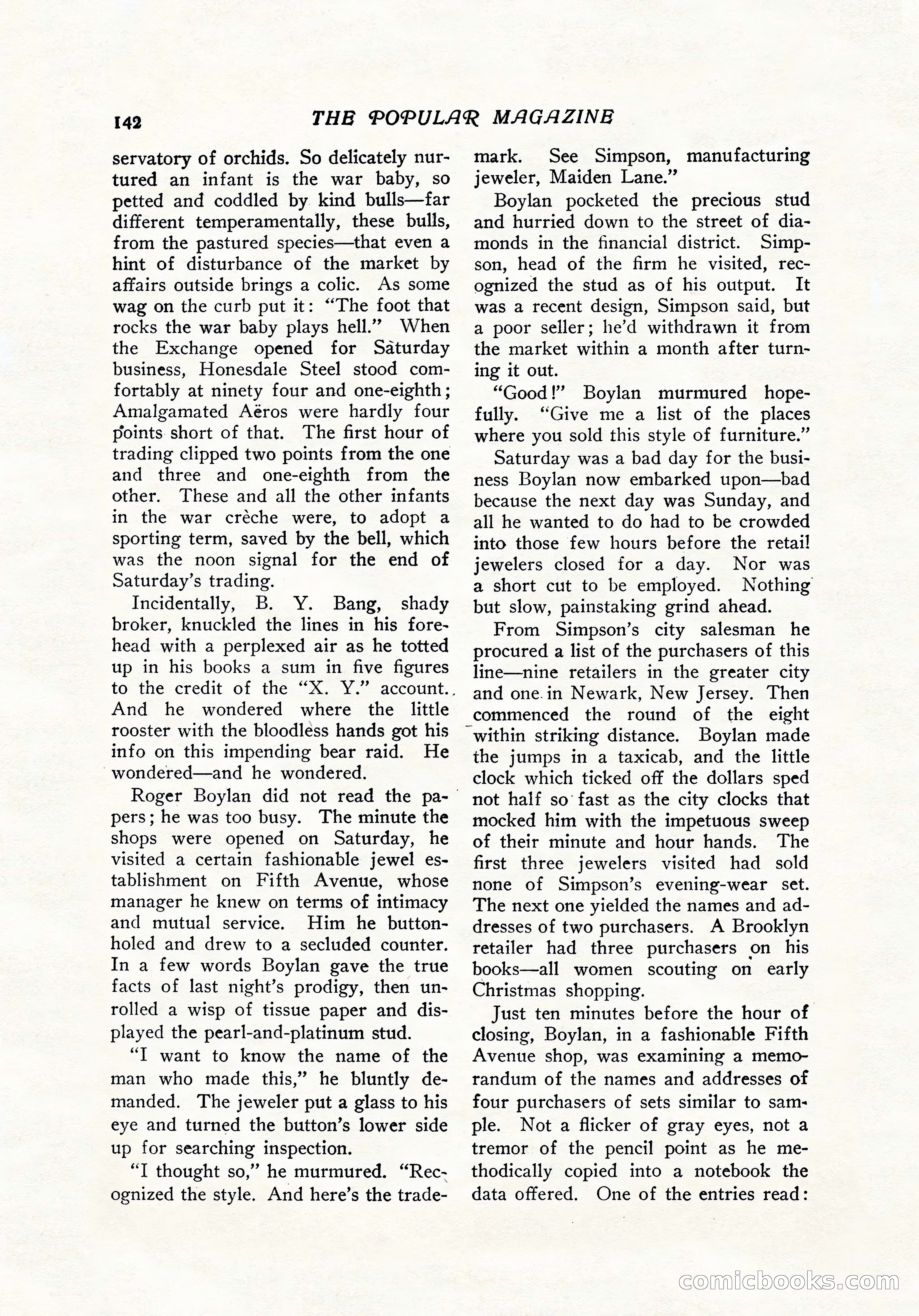 The Popular Magazine, December 7, 1916 — page 148 of 232