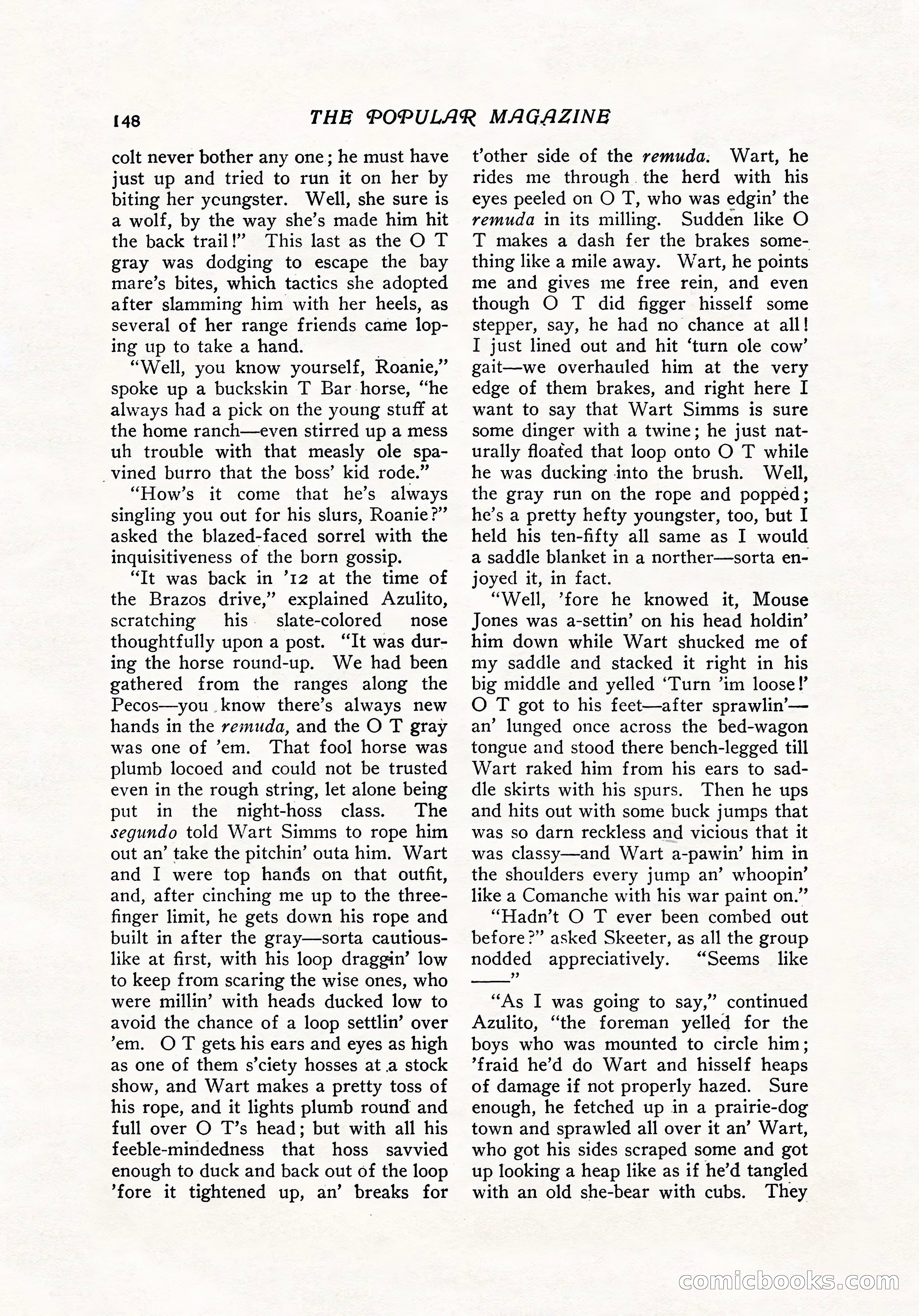 The Popular Magazine, December 7, 1916 — page 154 of 232