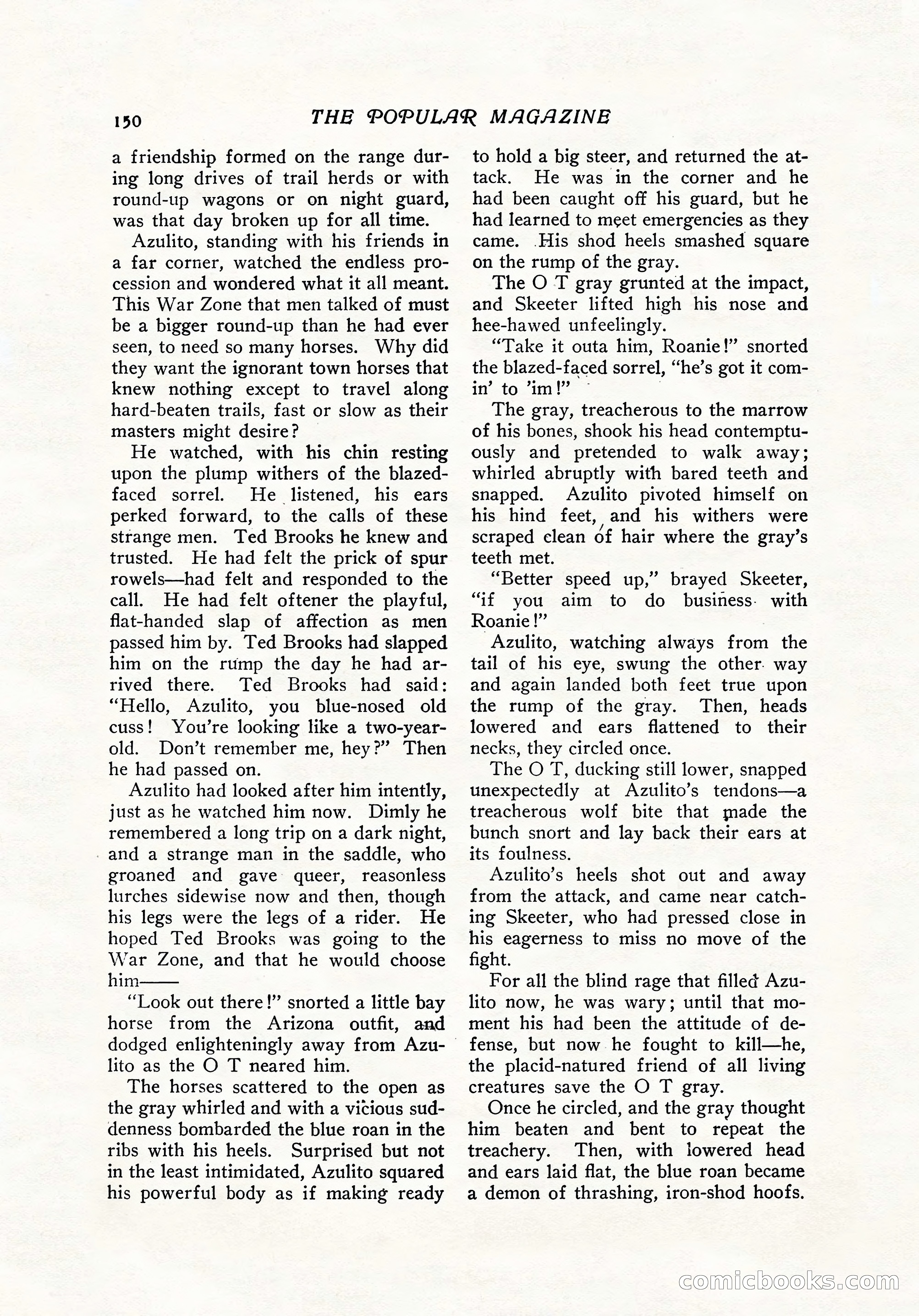 The Popular Magazine, December 7, 1916 — page 156 of 232