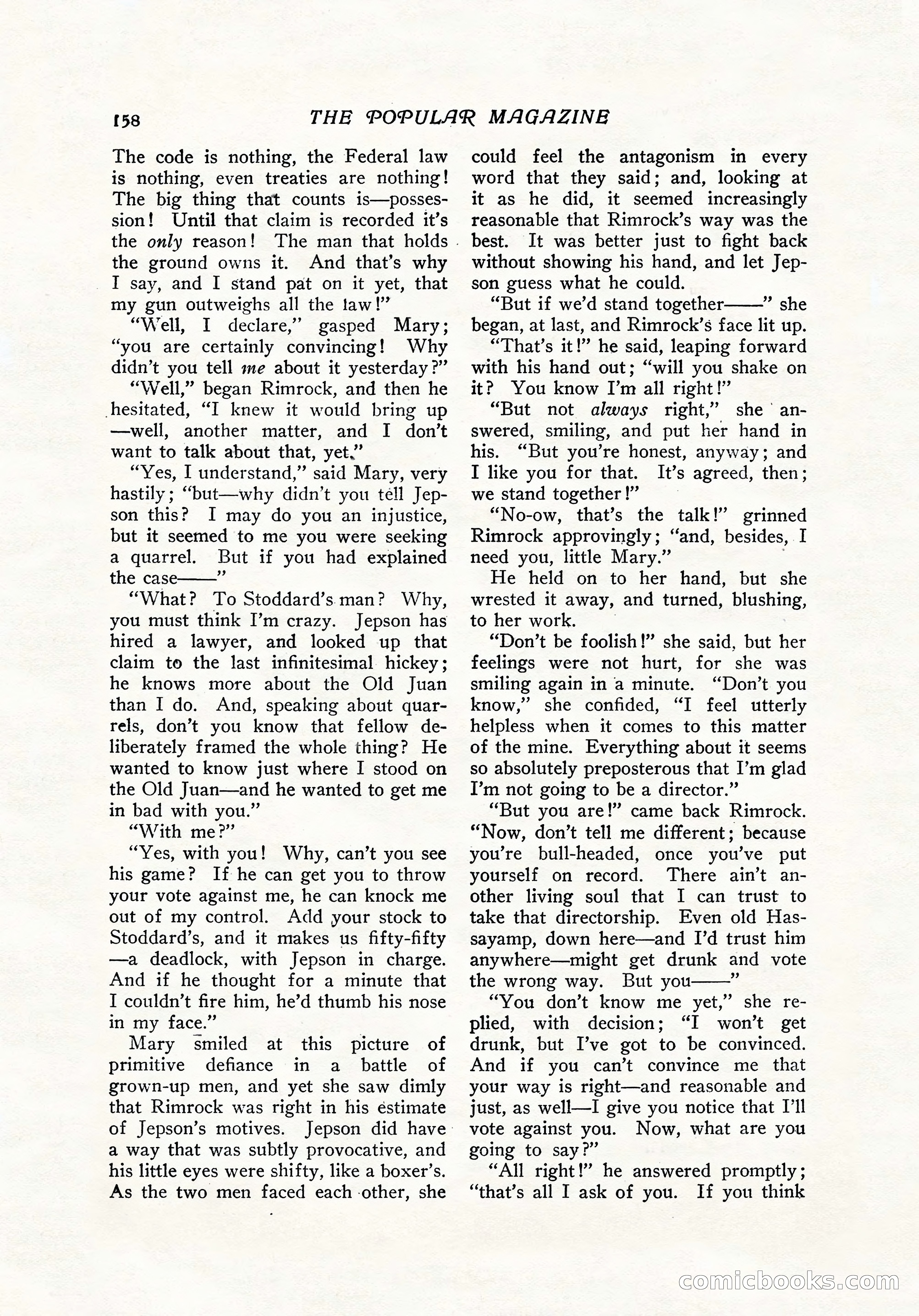 The Popular Magazine, December 7, 1916 — page 164 of 232