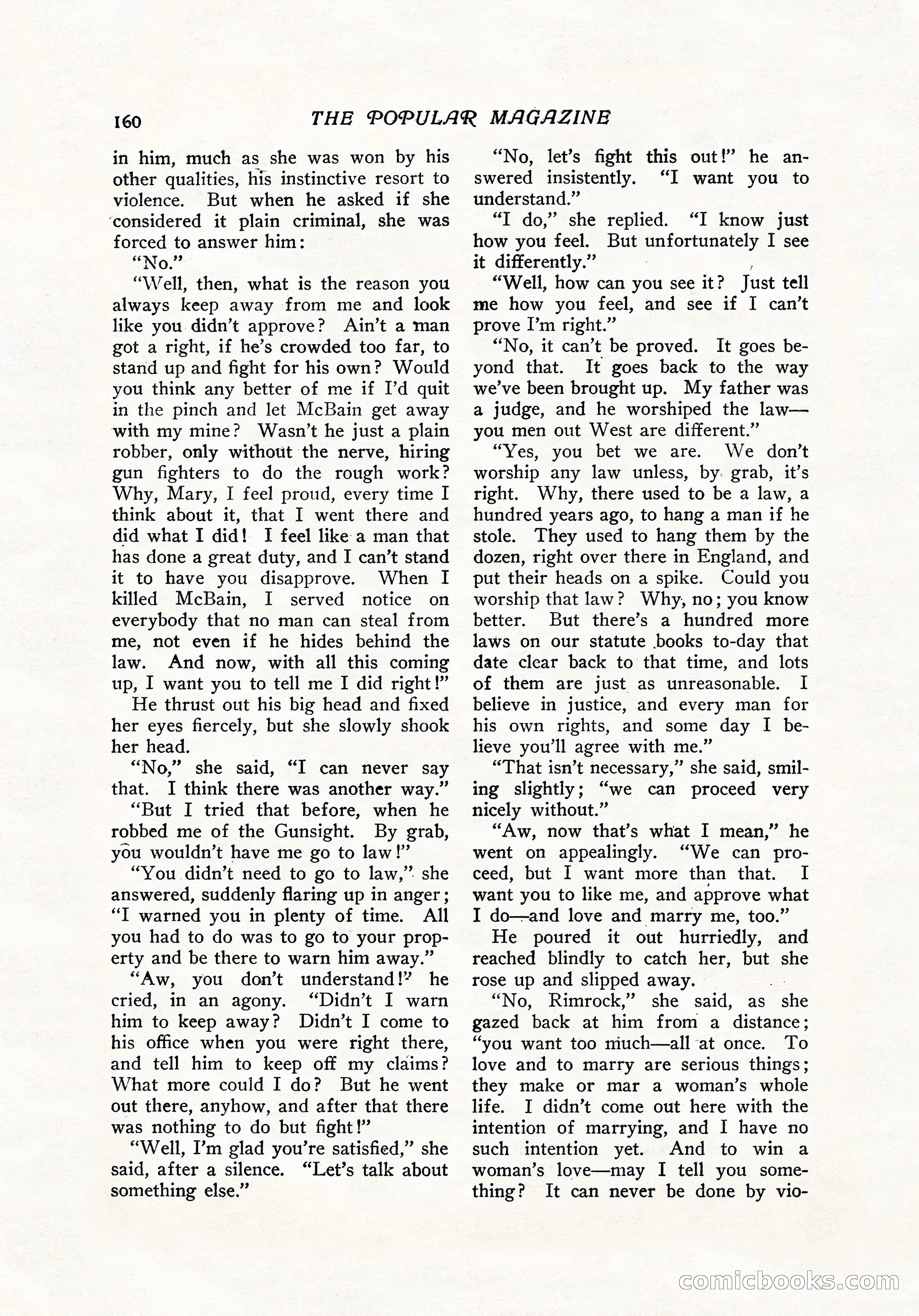 The Popular Magazine, December 7, 1916 — page 166 of 232