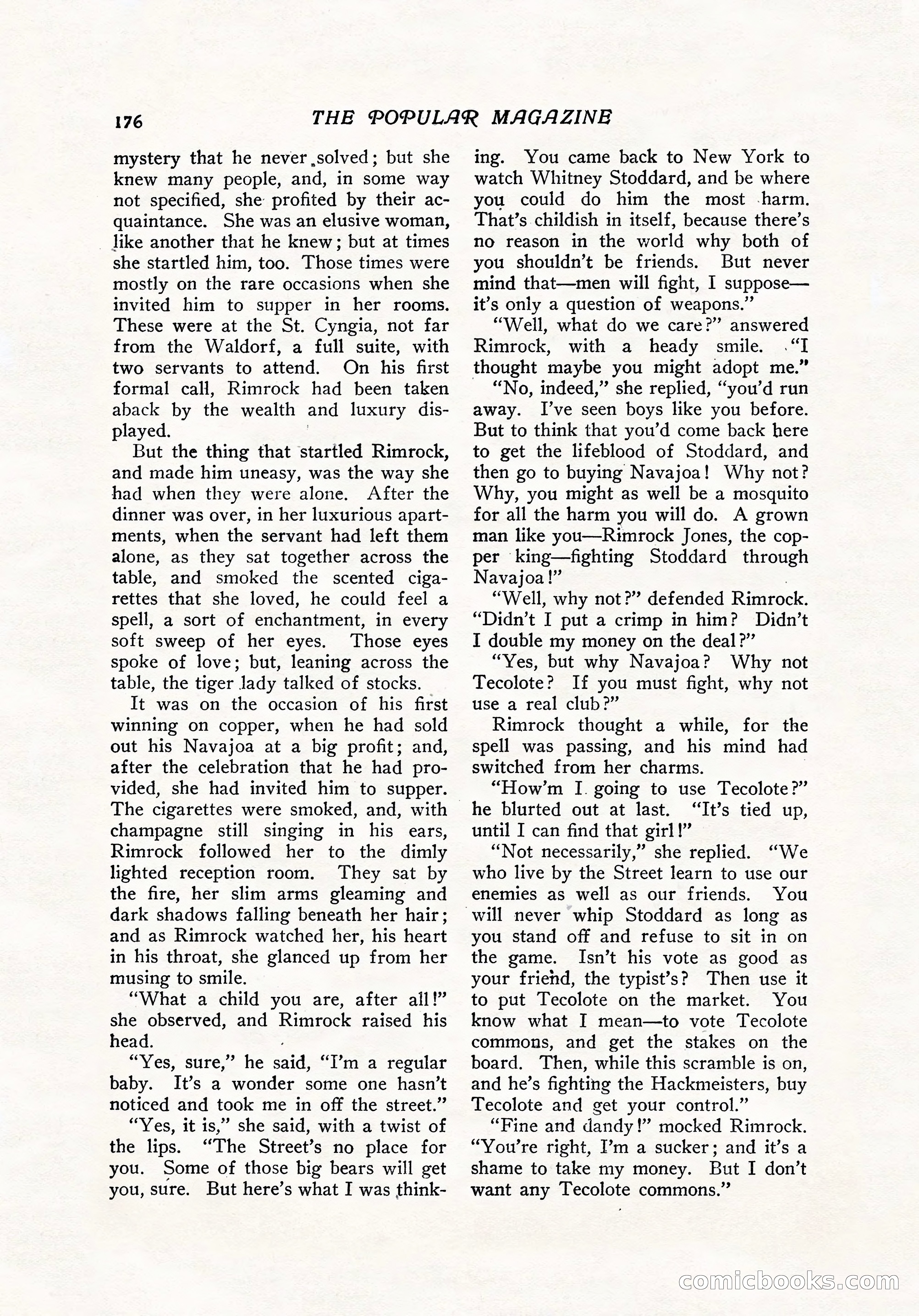 The Popular Magazine, December 7, 1916 — page 182 of 232