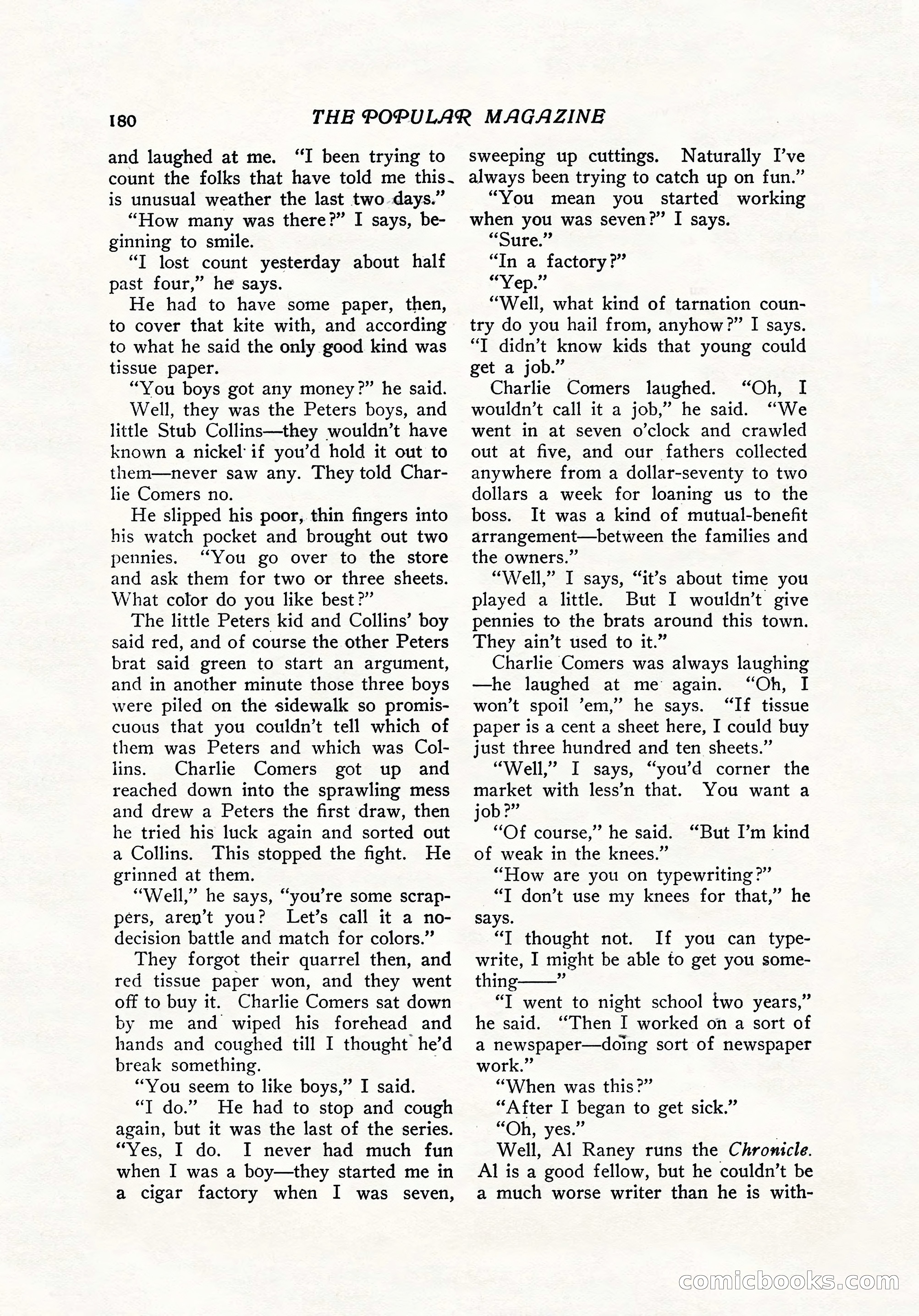 The Popular Magazine, December 7, 1916 — page 186 of 232