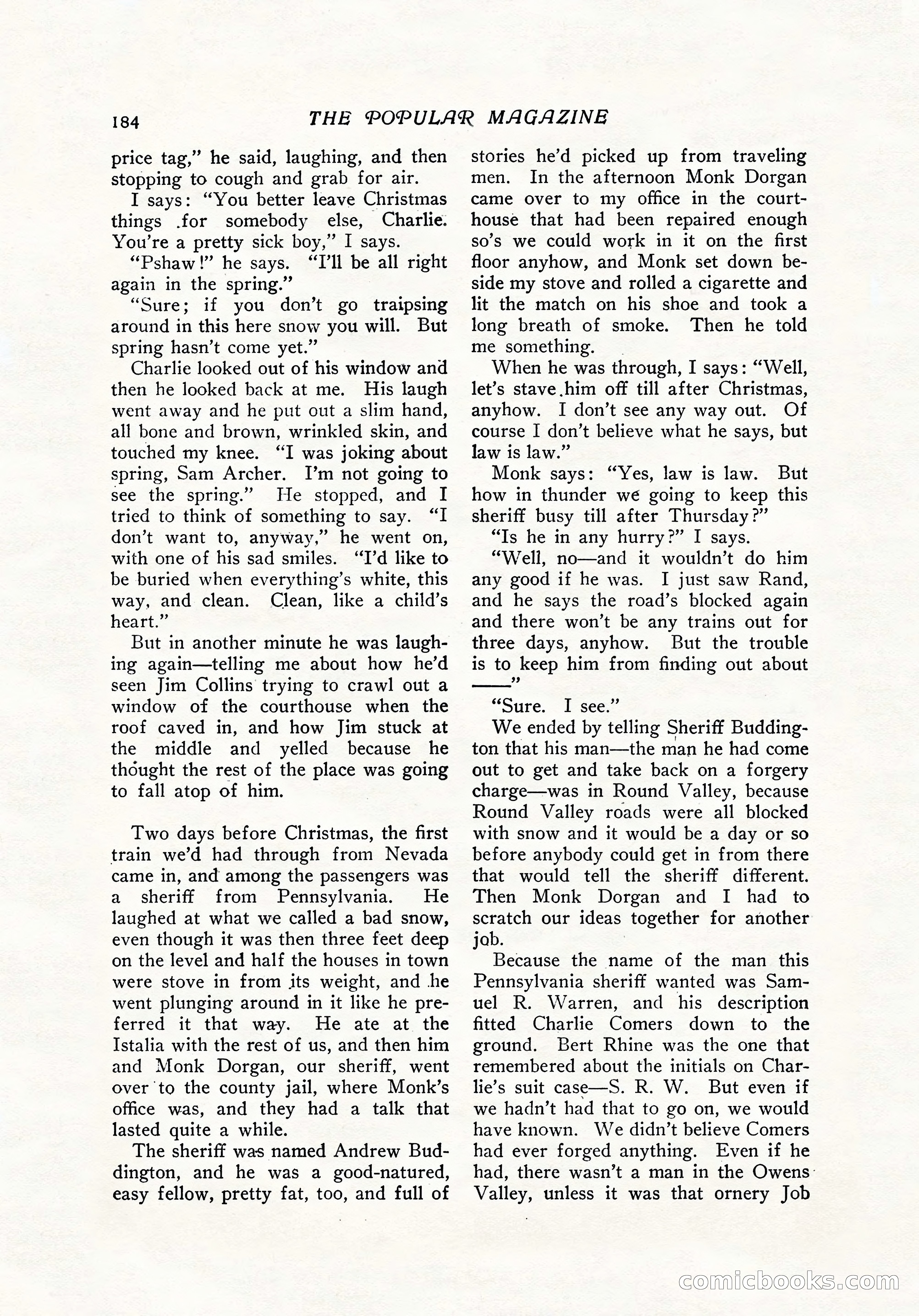 The Popular Magazine, December 7, 1916 — page 190 of 232