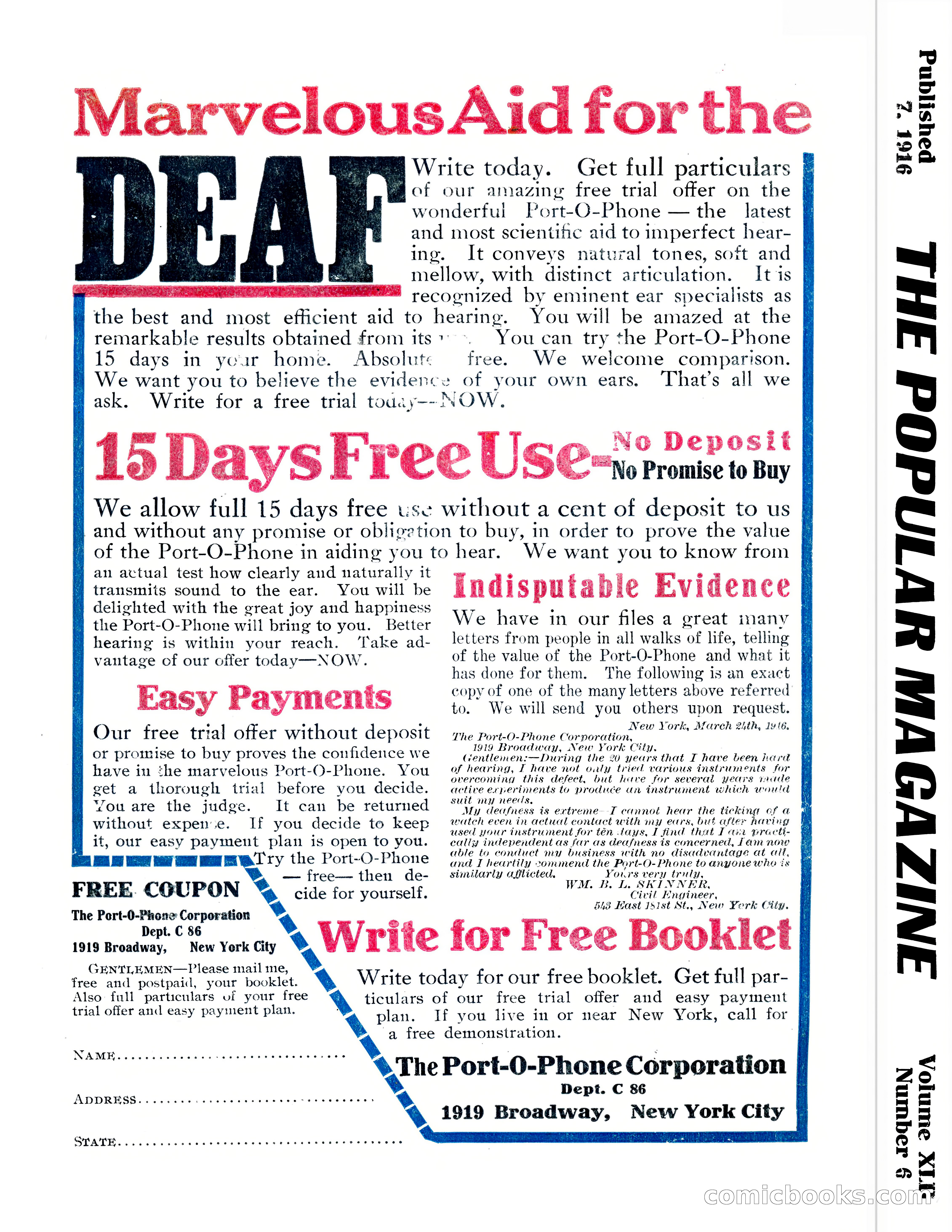 The Popular Magazine, December 7, 1916 — page 232 of 232