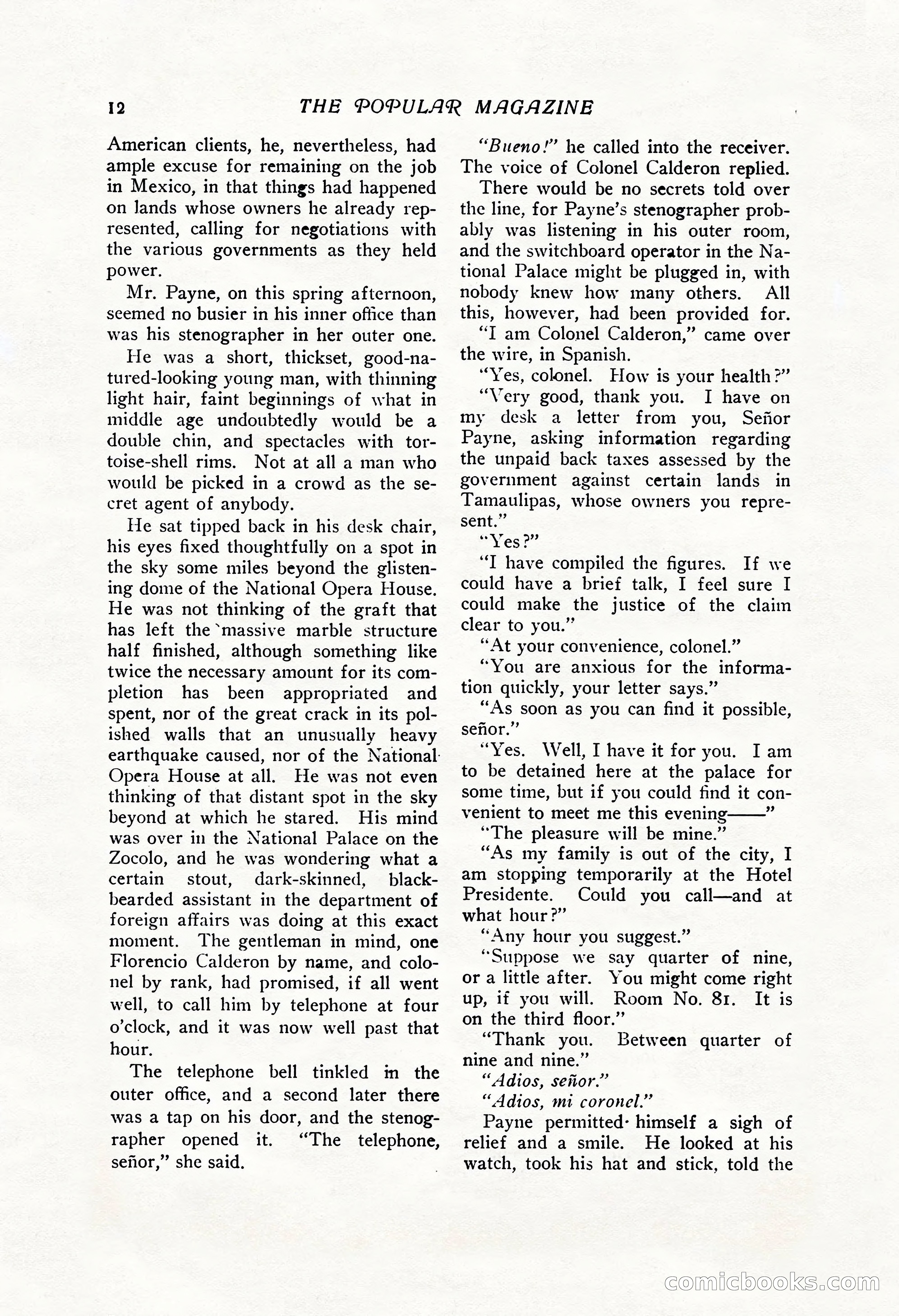The Popular Magazine, Vol. 43, No. 1 — page 18 of 220