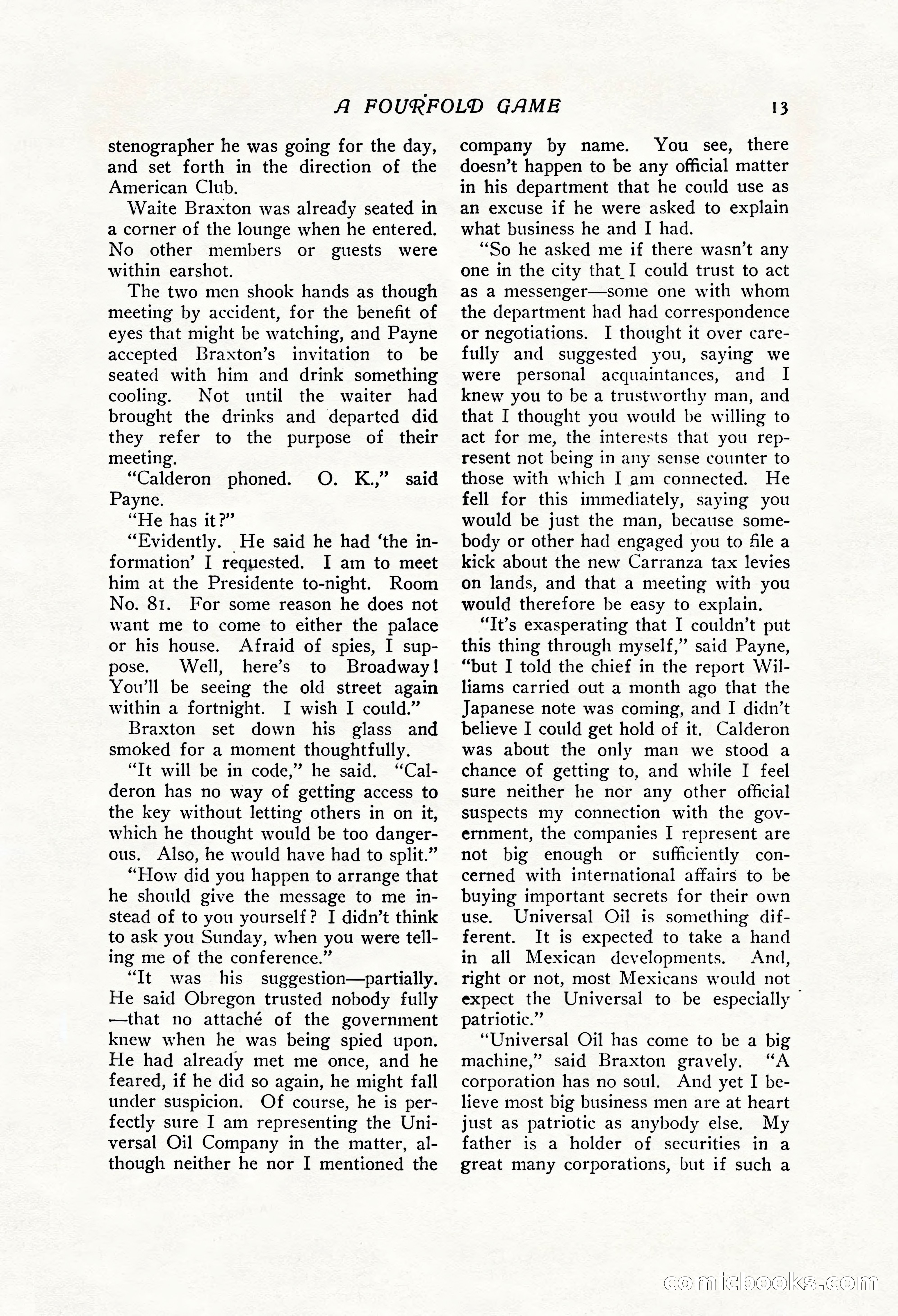 The Popular Magazine, Vol. 43, No. 1 — page 19 of 220