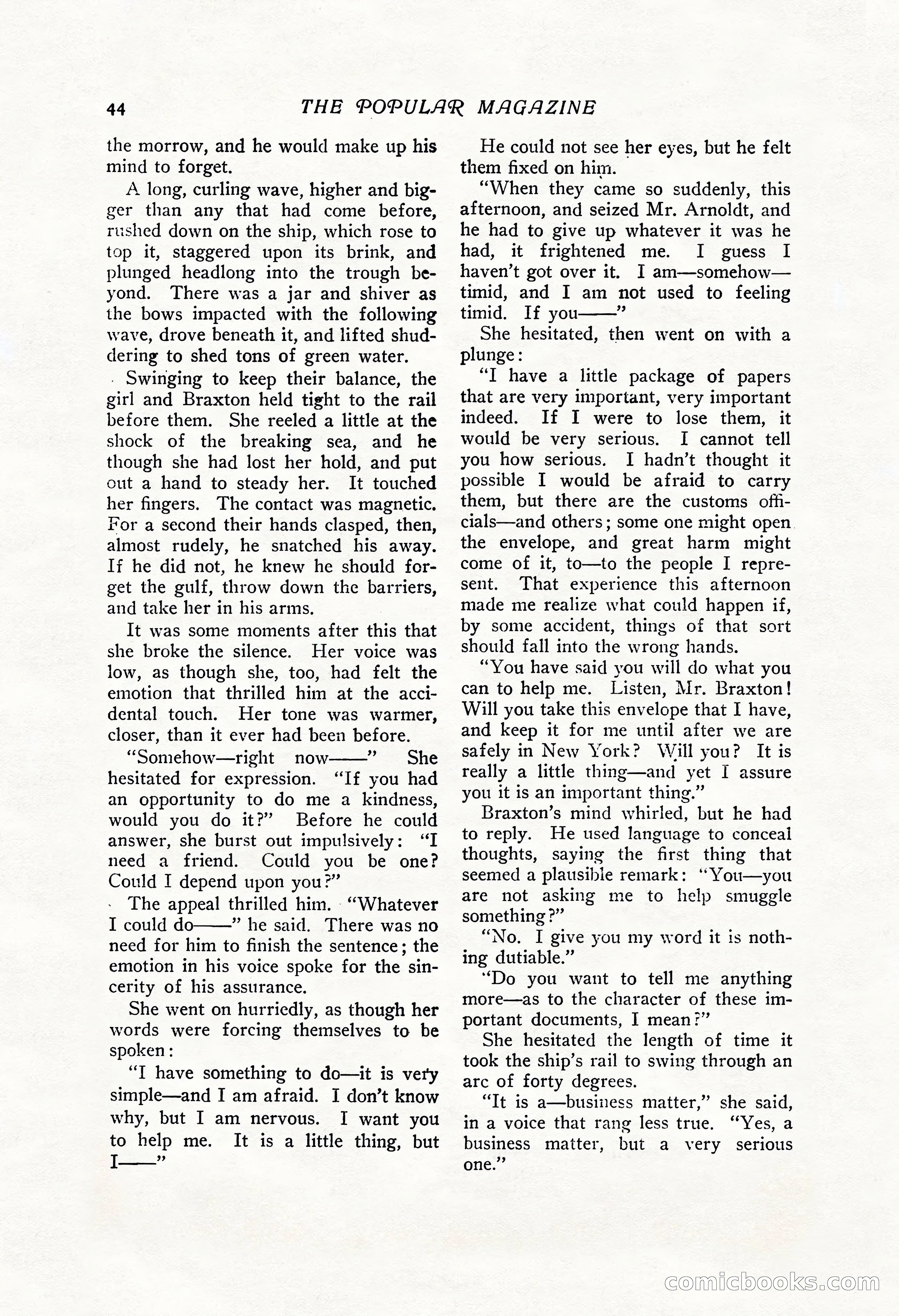 The Popular Magazine, Vol. 43, No. 1 — page 50 of 220