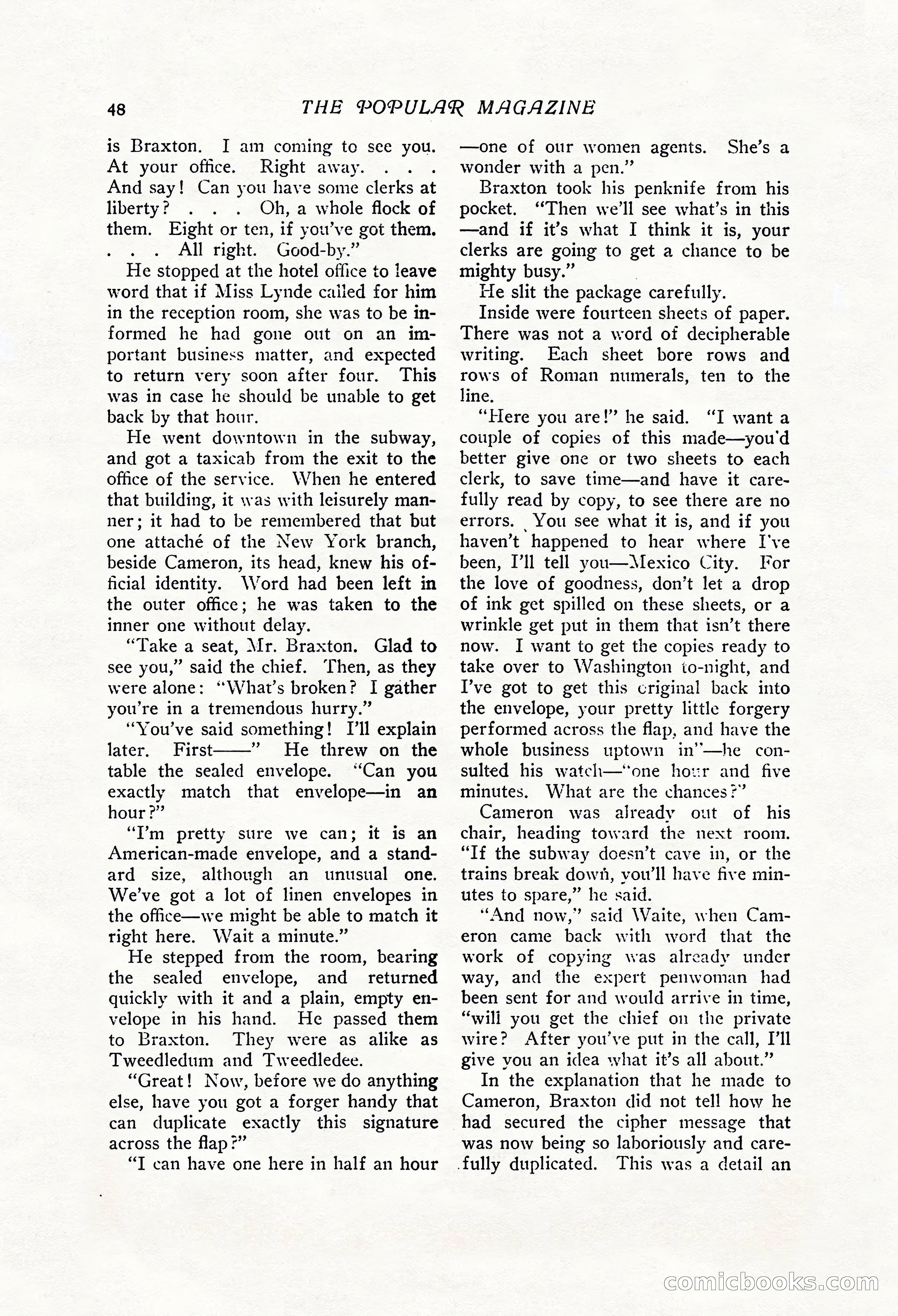 The Popular Magazine, Vol. 43, No. 1 — page 54 of 220
