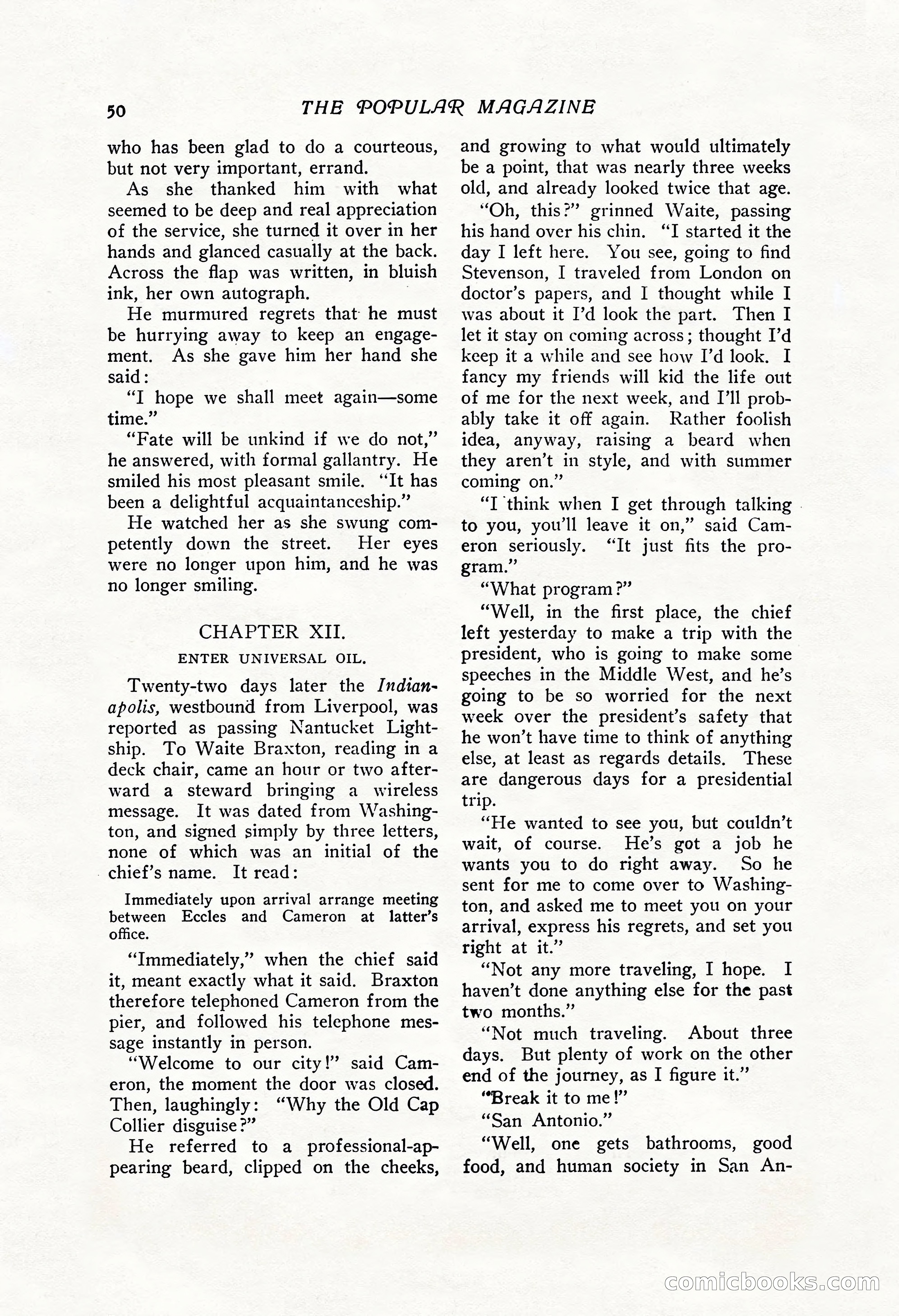 The Popular Magazine, Vol. 43, No. 1 — page 56 of 220