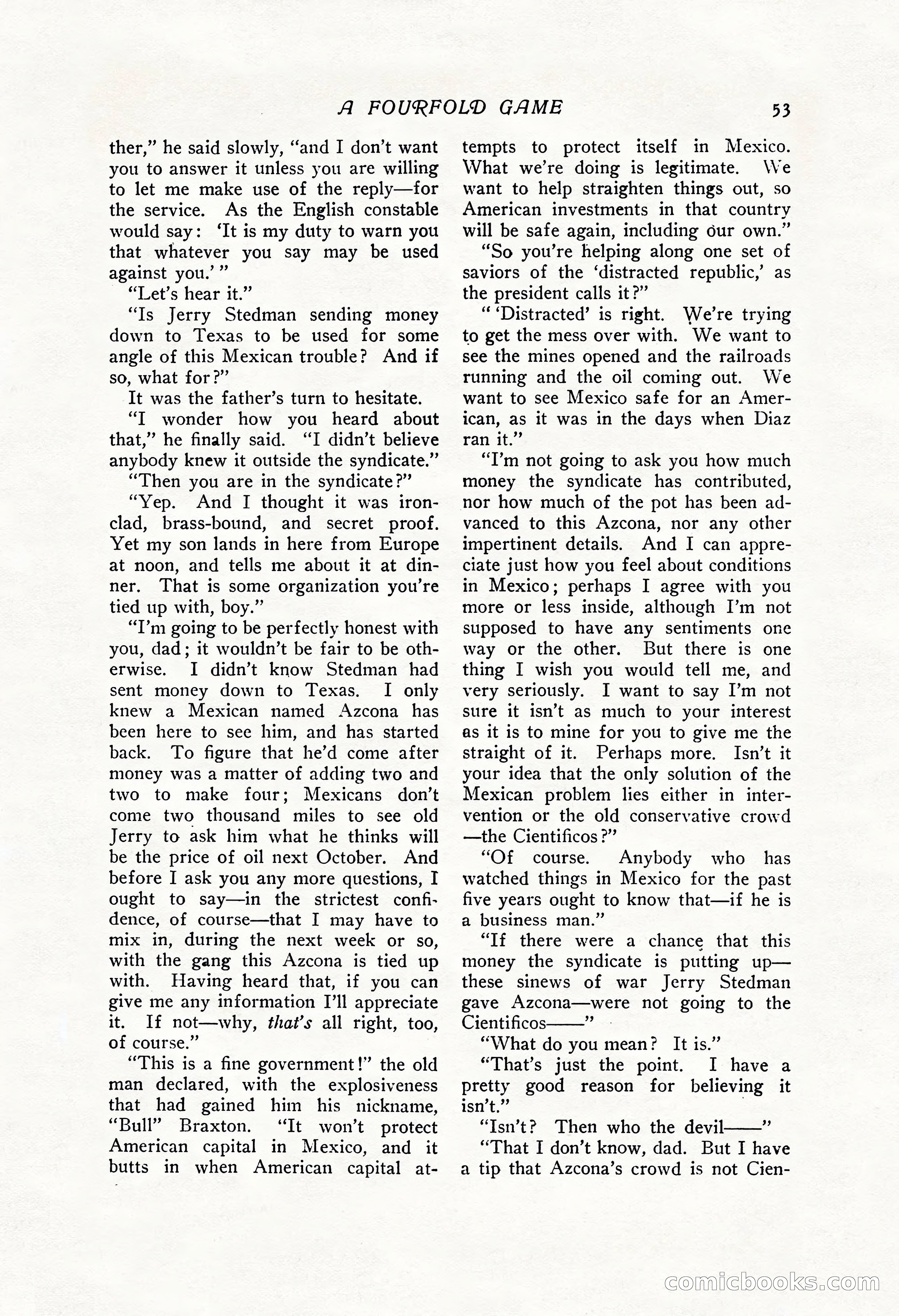 The Popular Magazine, Vol. 43, No. 1 — page 59 of 220