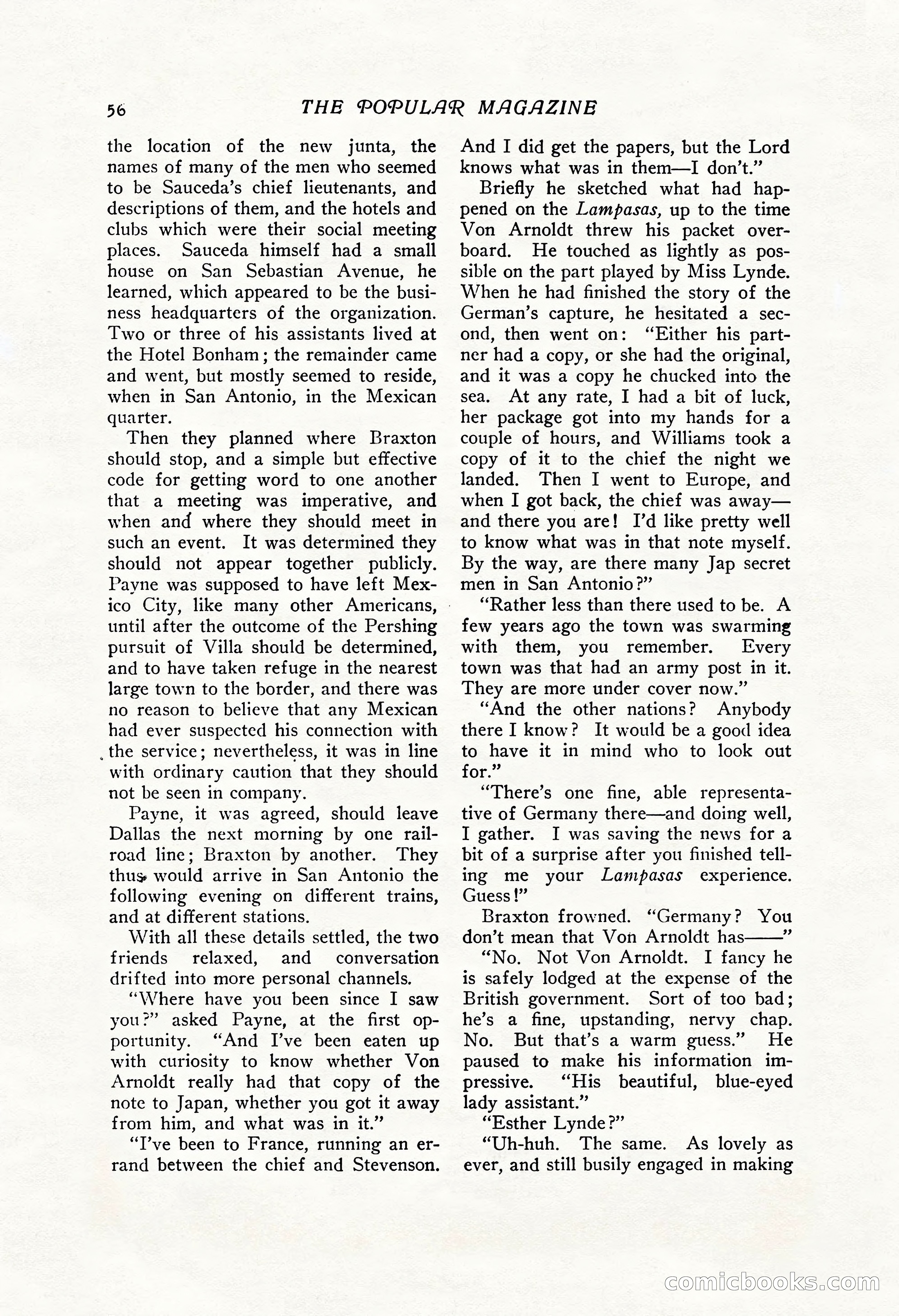 The Popular Magazine, Vol. 43, No. 1 — page 62 of 220
