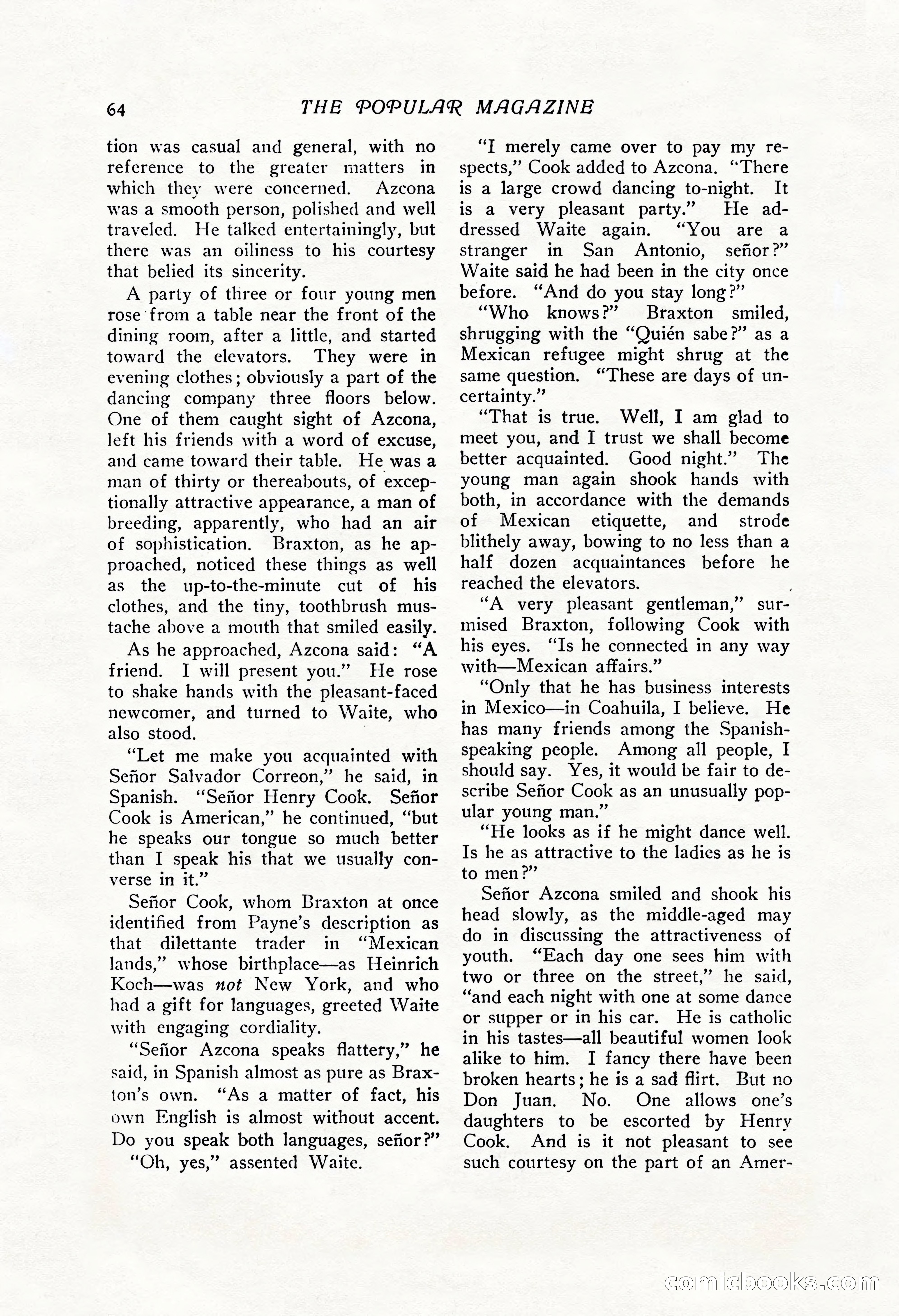 The Popular Magazine, Vol. 43, No. 1 — page 70 of 220